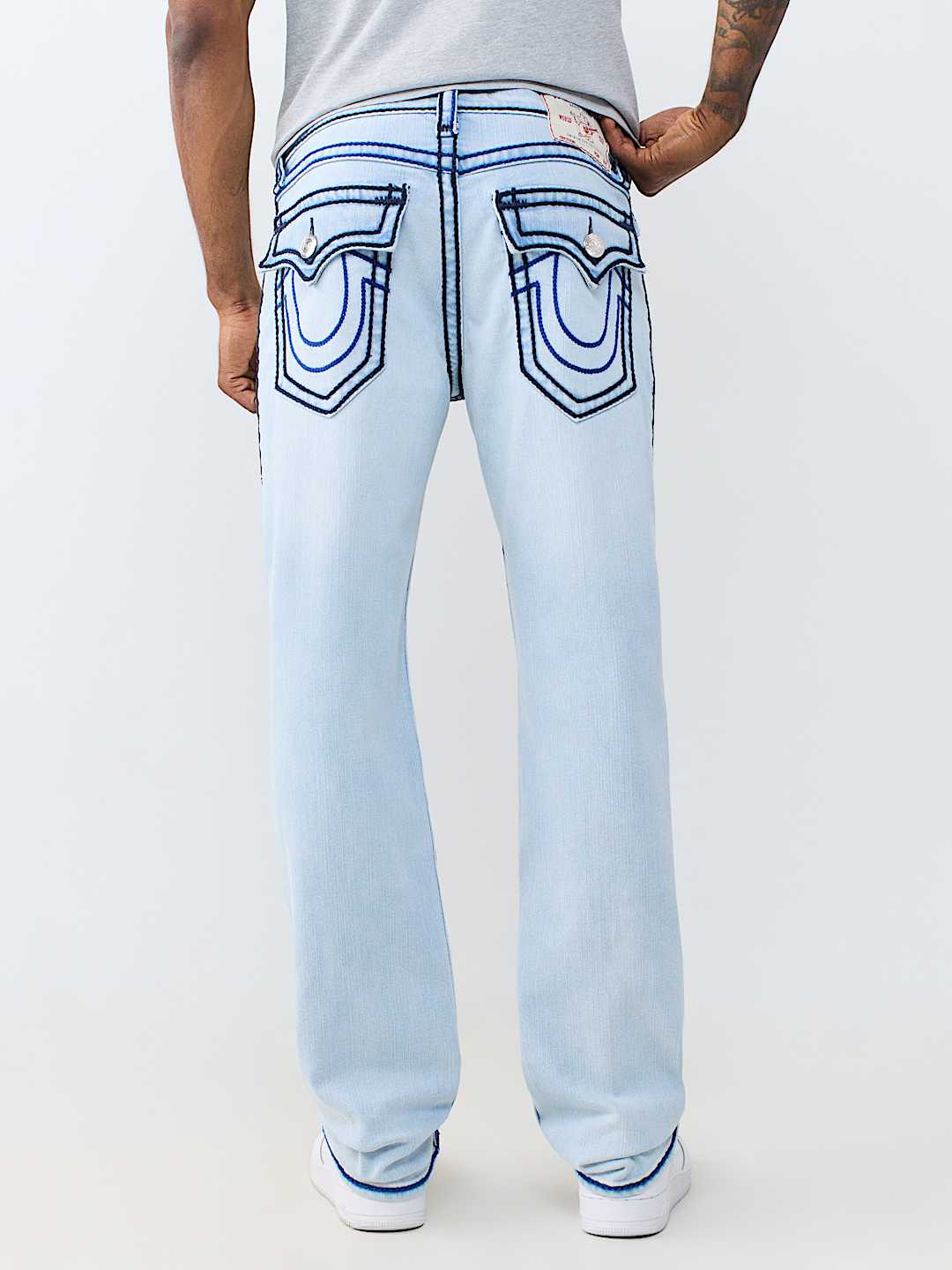 RICKY ROPE STITCH FLAP STRAIGHT JEAN 34"