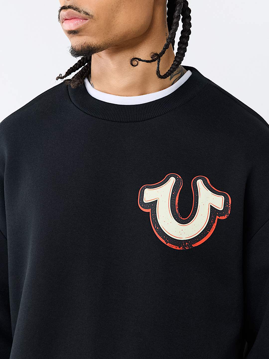 GRAFFITI FLEECE CREWNECK SWEATSHIRT