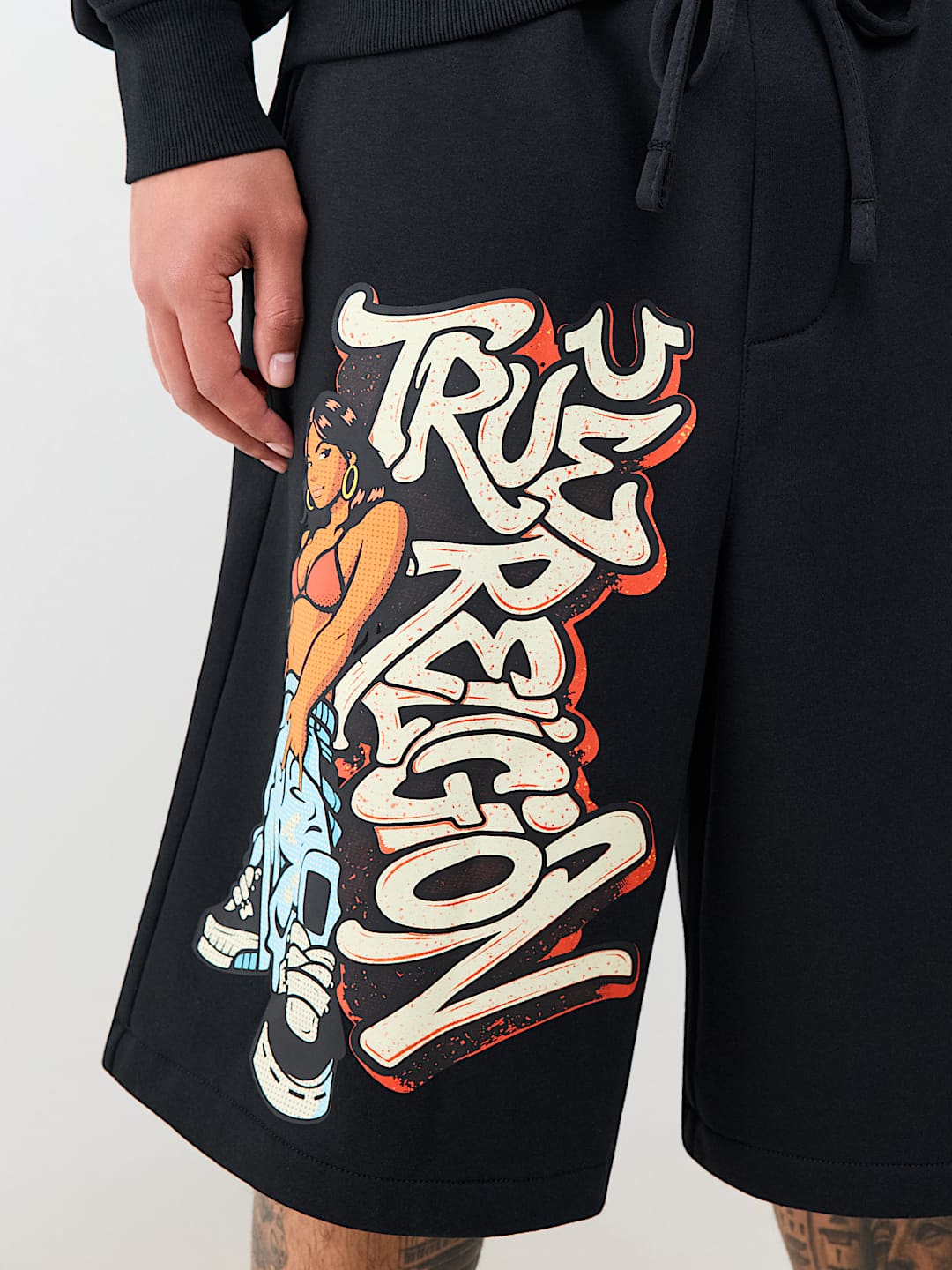 MIKEY GRAFFITI FLEECE BAGGY AF SHORT