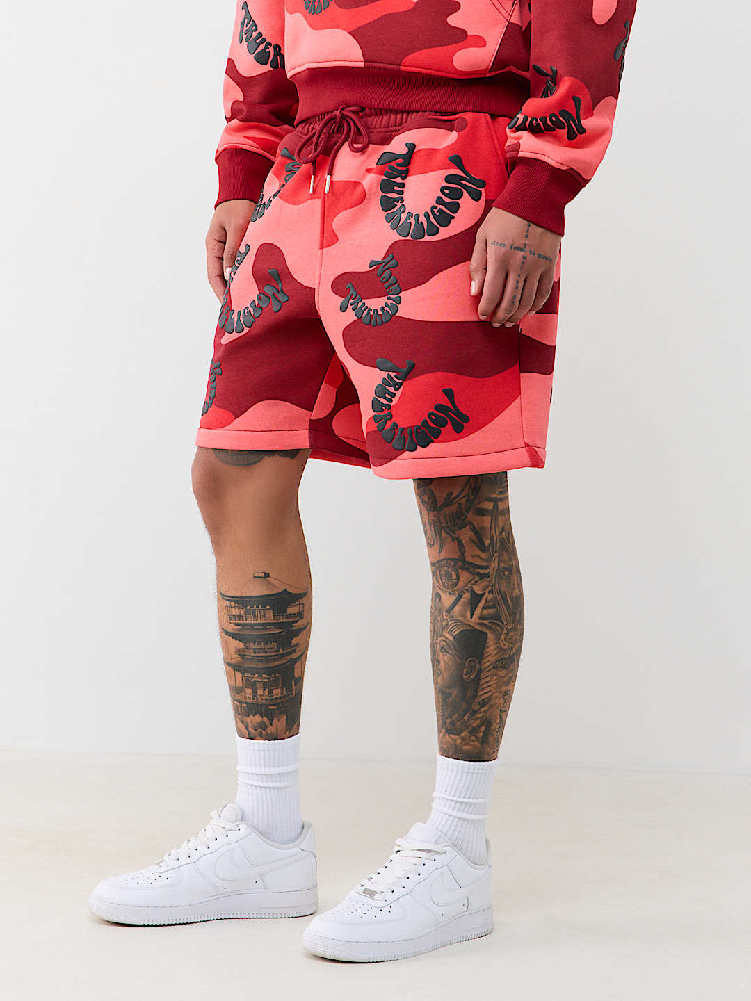 CAMO GROOVY HORSESHOE FLEECE SHORT