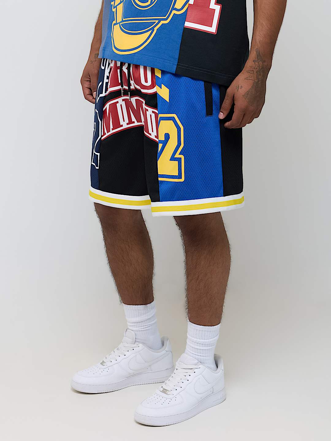 SPLICED LOGO BASKETBALL SHORT