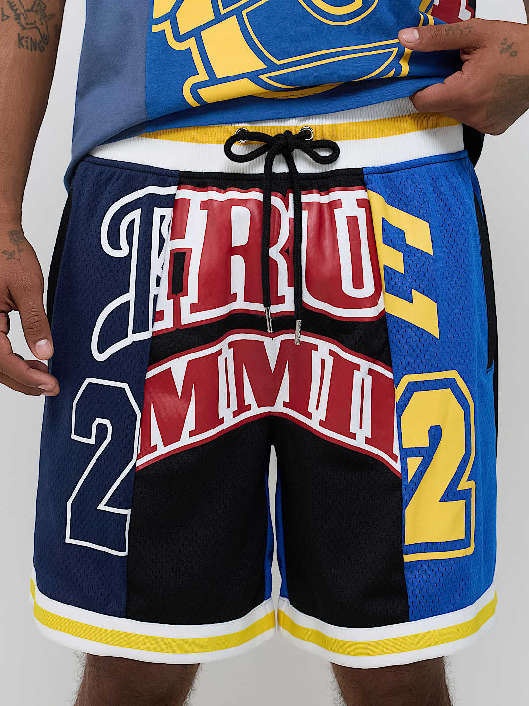 SPLICED LOGO BASKETBALL SHORT