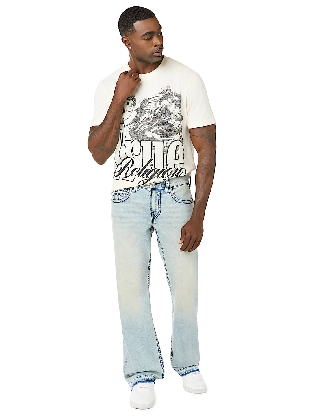 BILLY BIG T FLAP BOOTCUT JEAN 34"