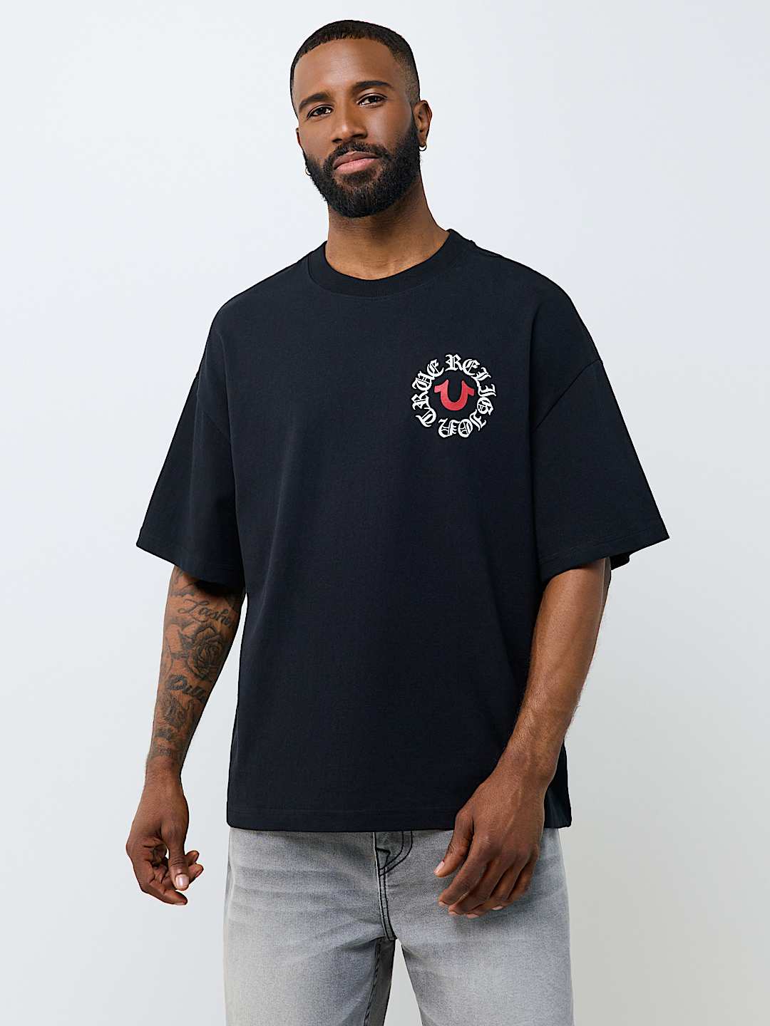 MULTI-LOGO HEAVYWEIGHT OVERSIZED TEE