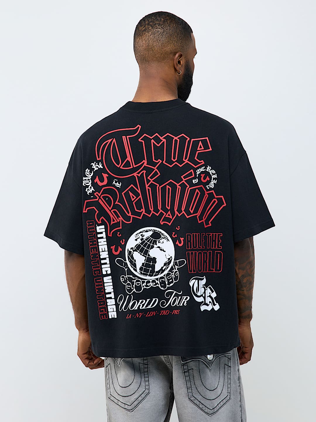 MULTI-LOGO HEAVYWEIGHT OVERSIZED TEE