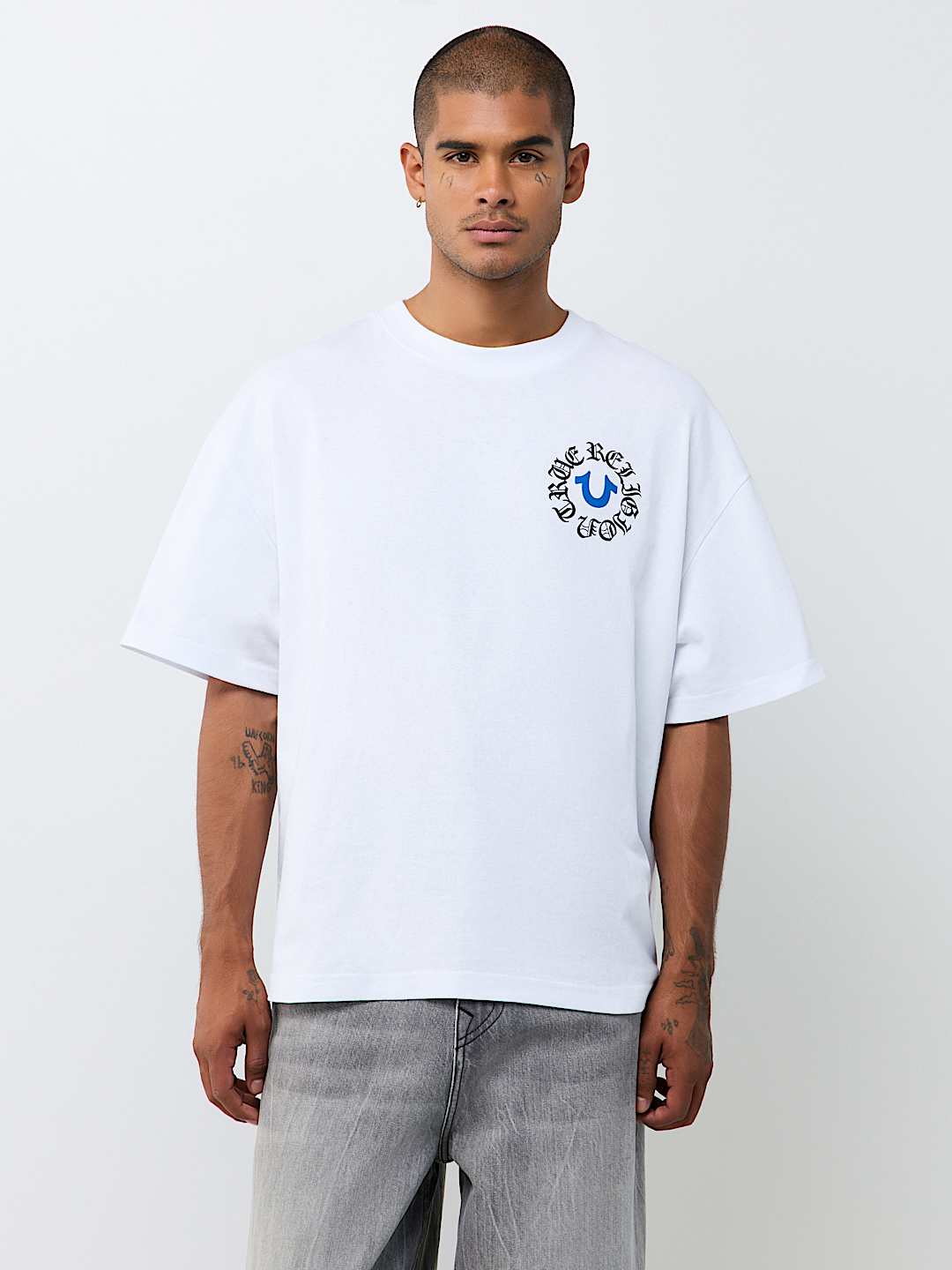 MULTI-LOGO HEAVYWEIGHT OVERSIZED TEE