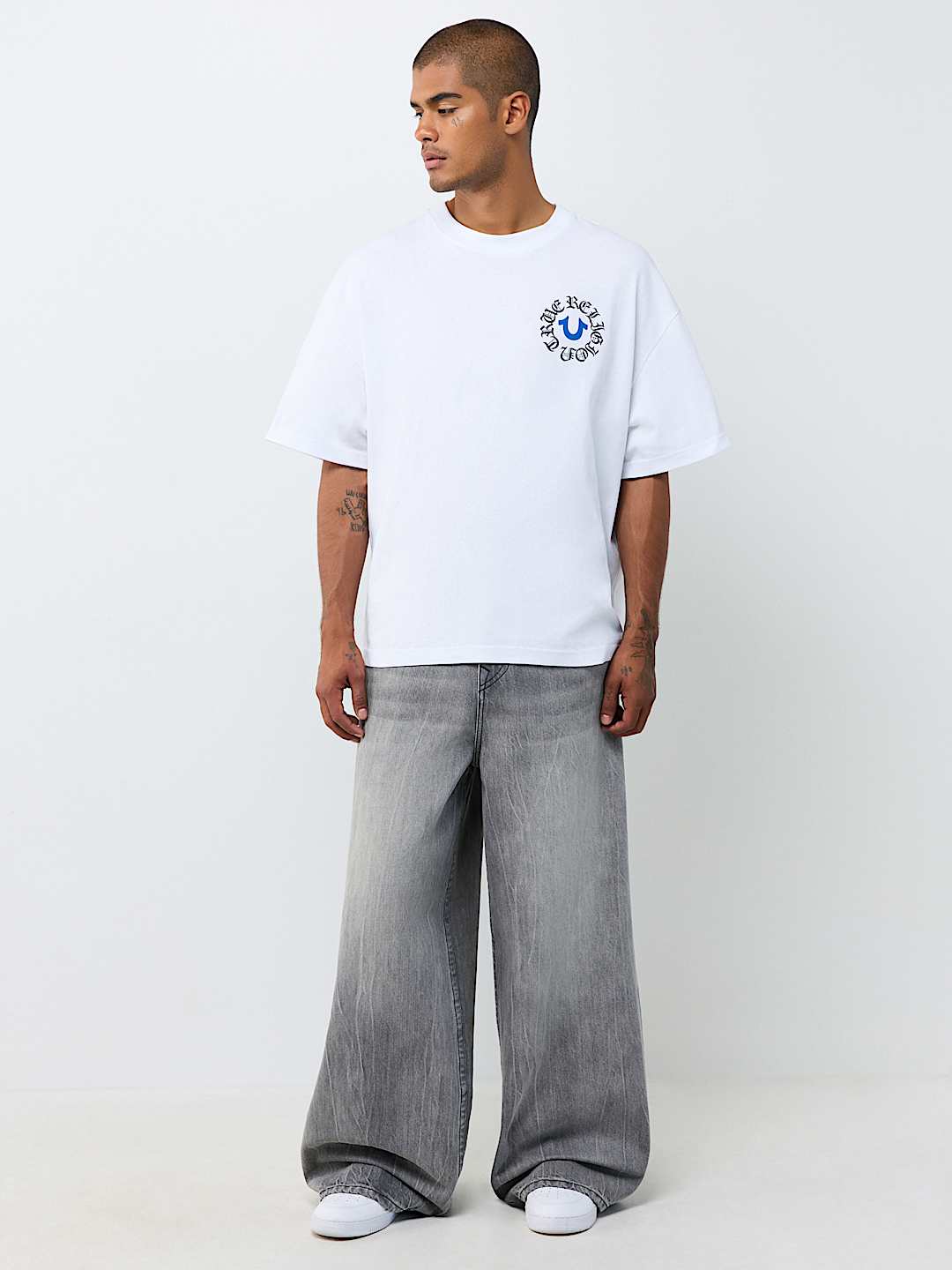 MULTI-LOGO HEAVYWEIGHT OVERSIZED TEE