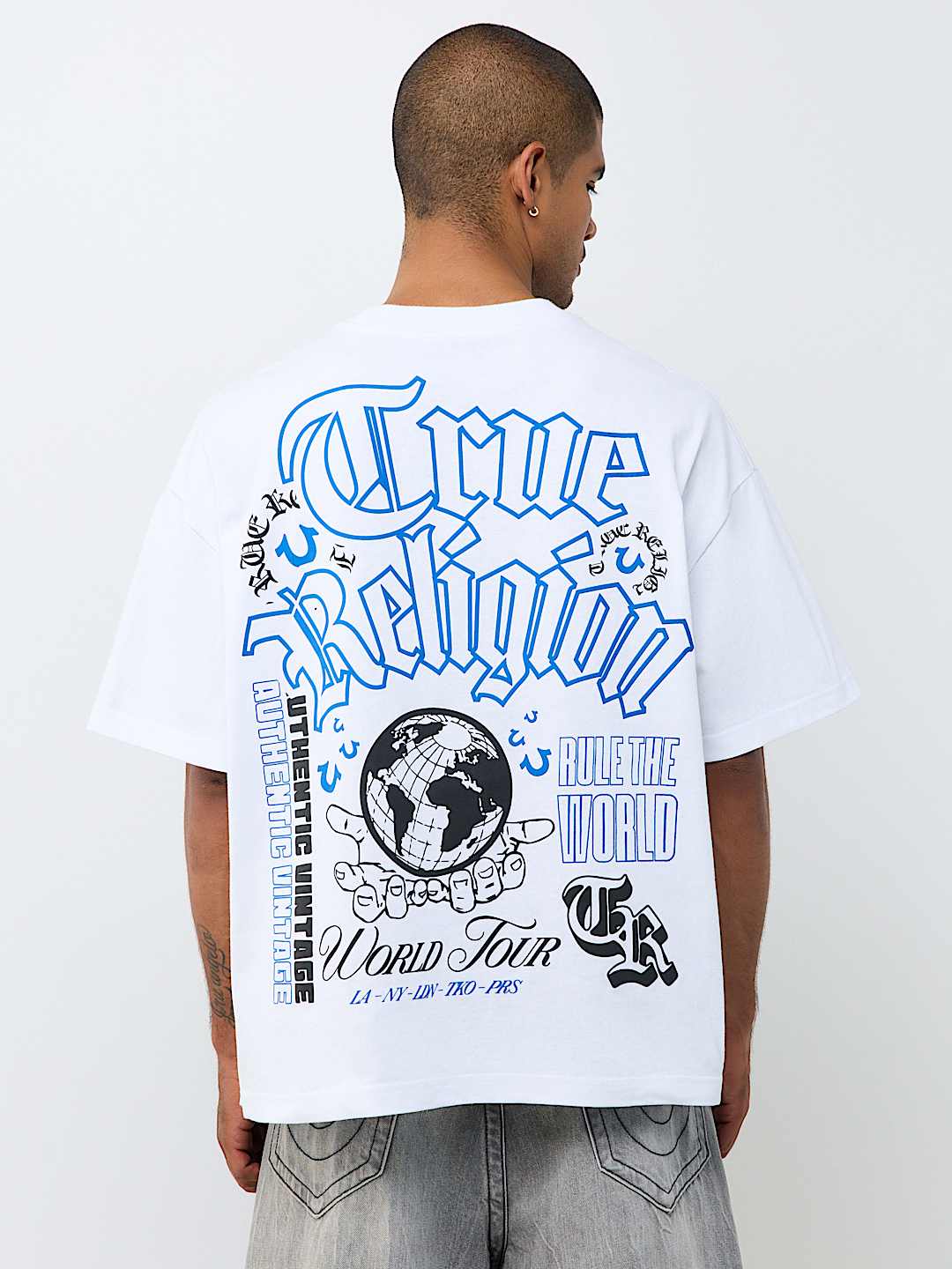 MULTI-LOGO HEAVYWEIGHT OVERSIZED TEE