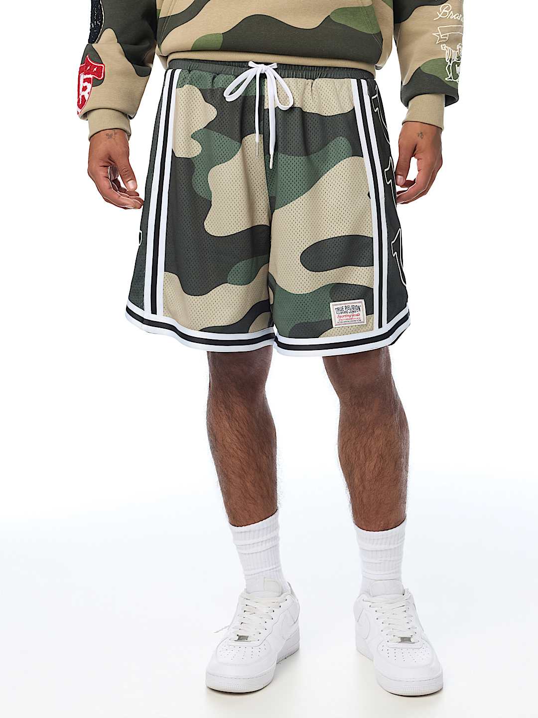 COLORBLOCK MESH BASKETBALL SHORT