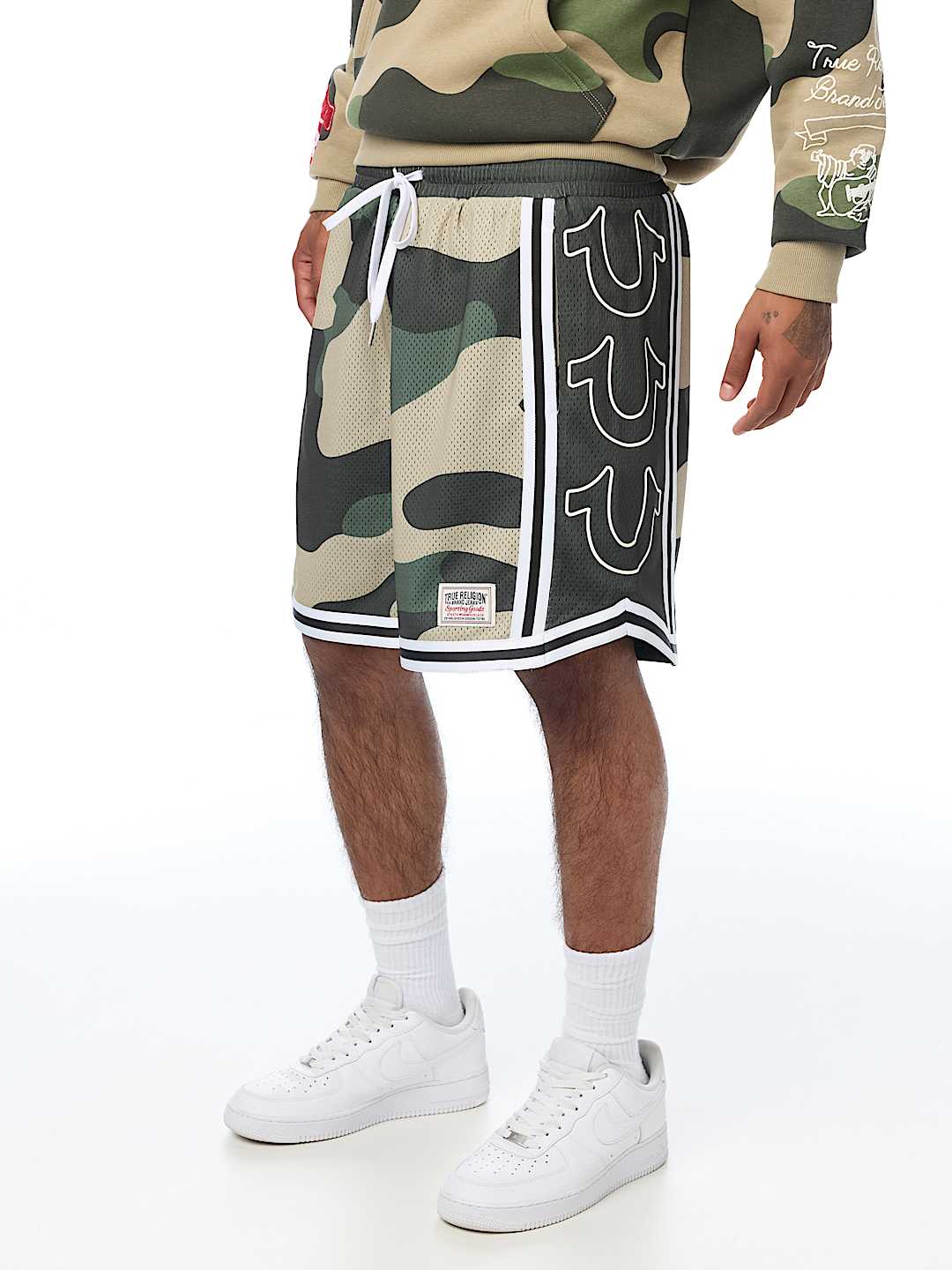 COLORBLOCK MESH BASKETBALL SHORT