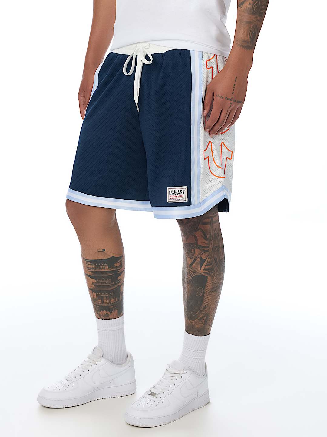 COLORBLOCK MESH BASKETBALL SHORT