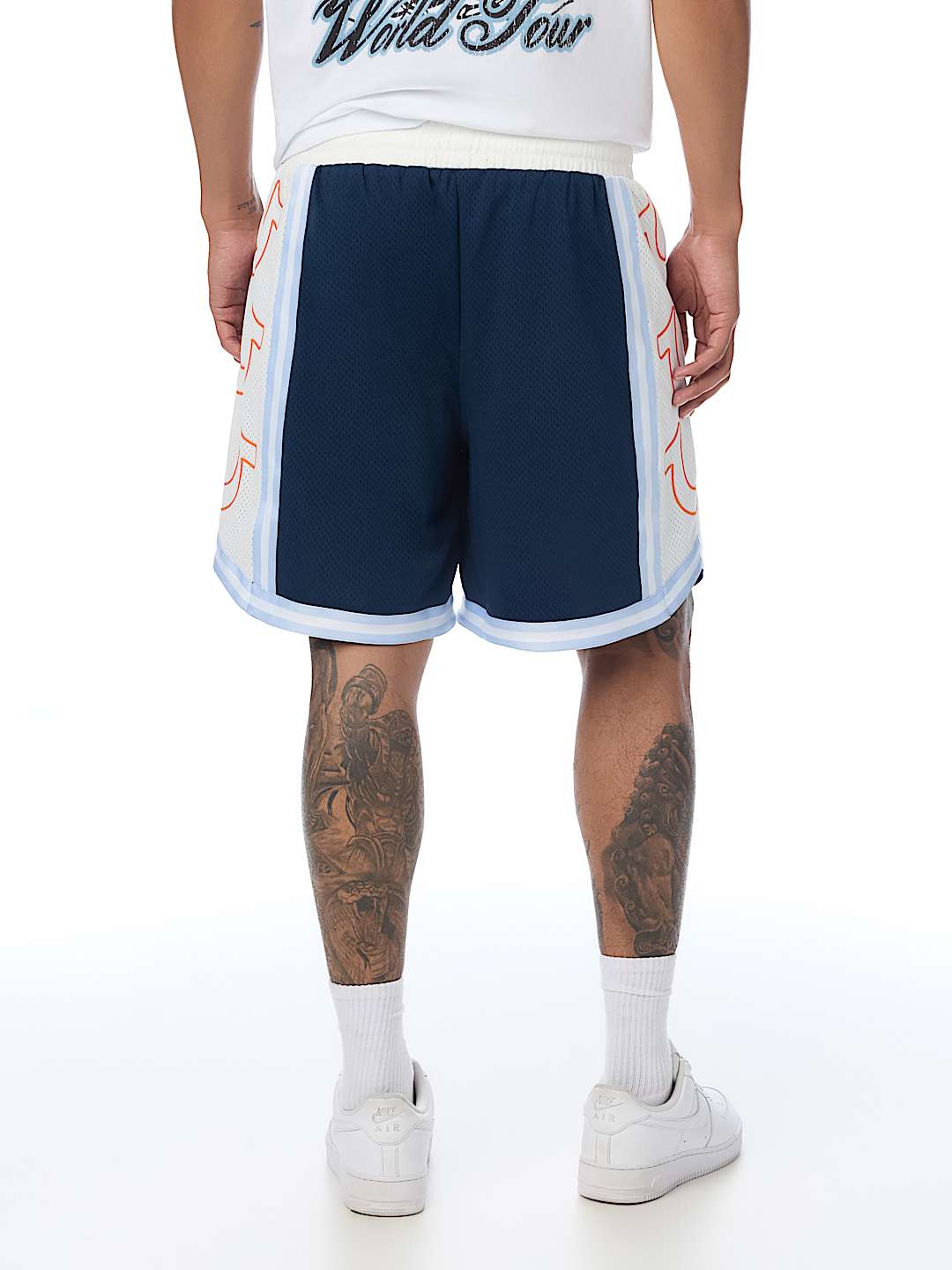 COLORBLOCK MESH BASKETBALL SHORT