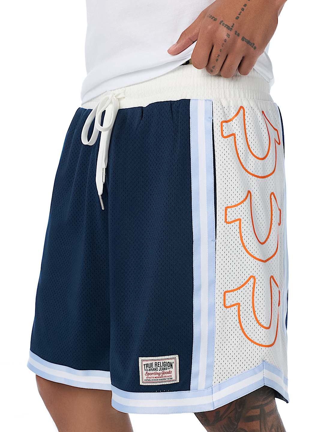 COLORBLOCK MESH BASKETBALL SHORT