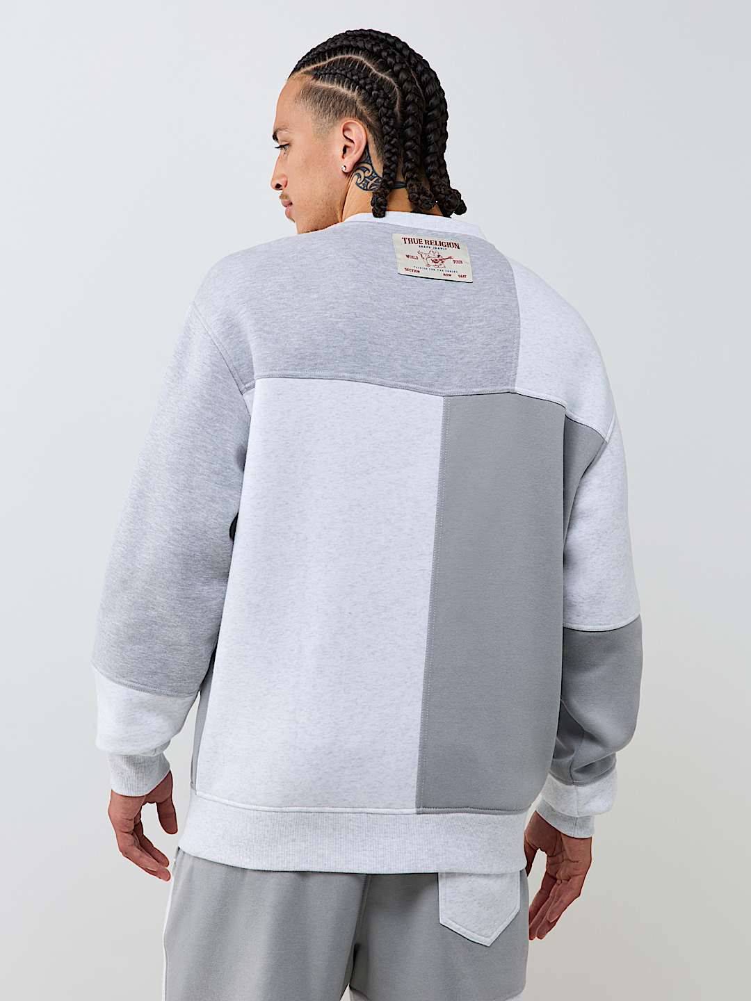 SPLICED CREWNECK SWEATER