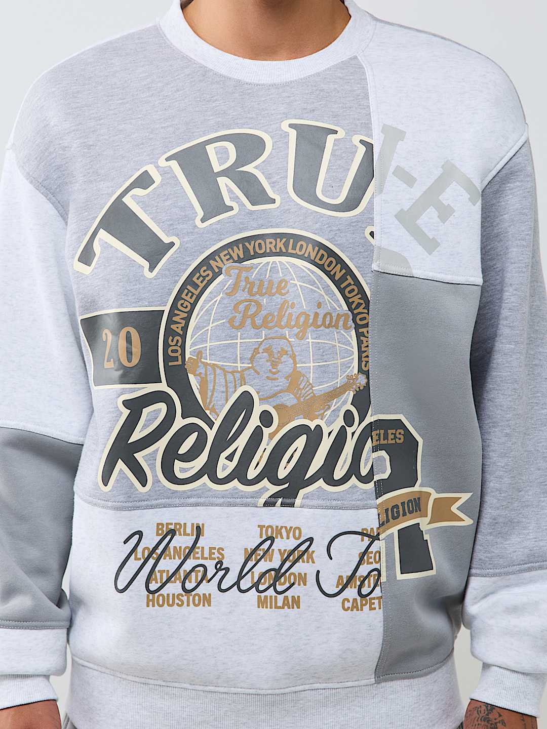 SPLICED CREWNECK SWEATER
