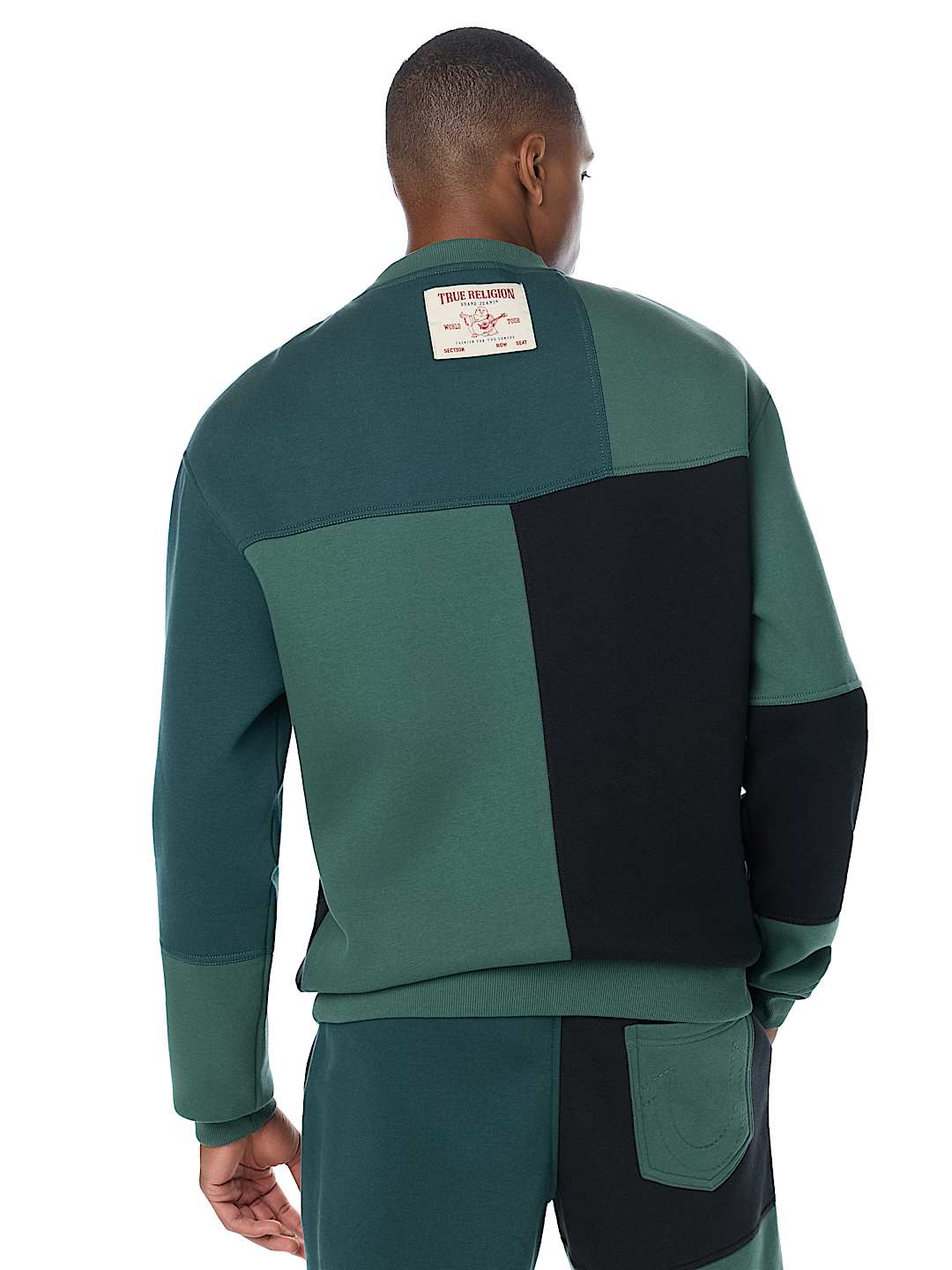 SPLICED CREWNECK SWEATER
