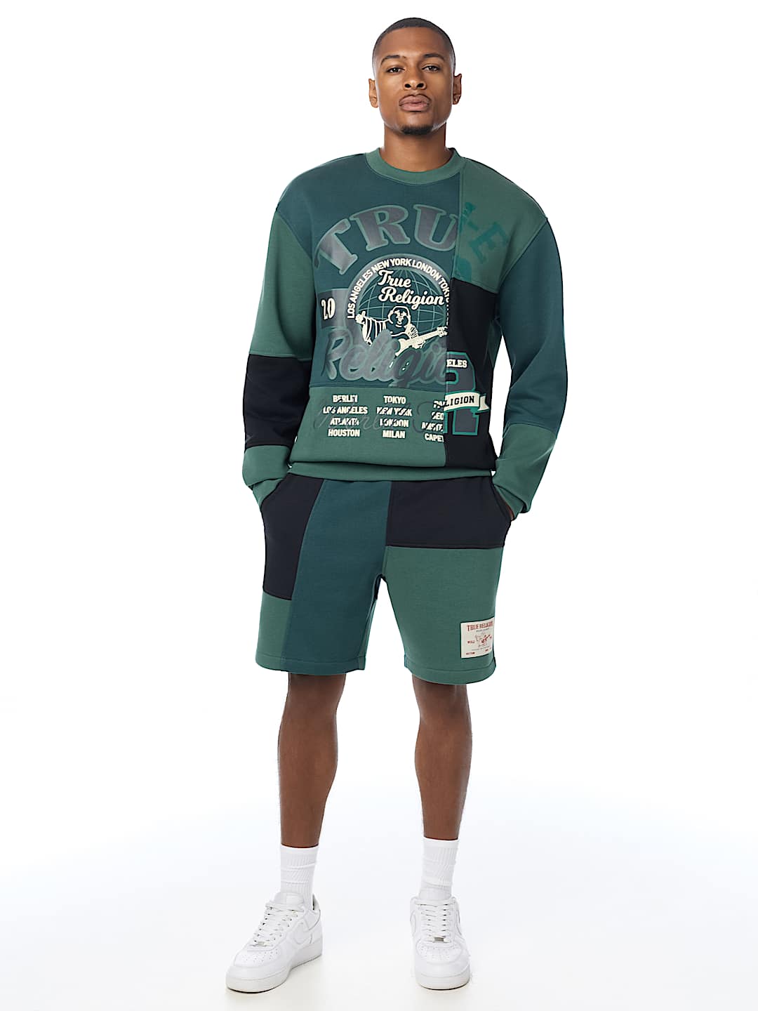 SPLICED CREWNECK SWEATER