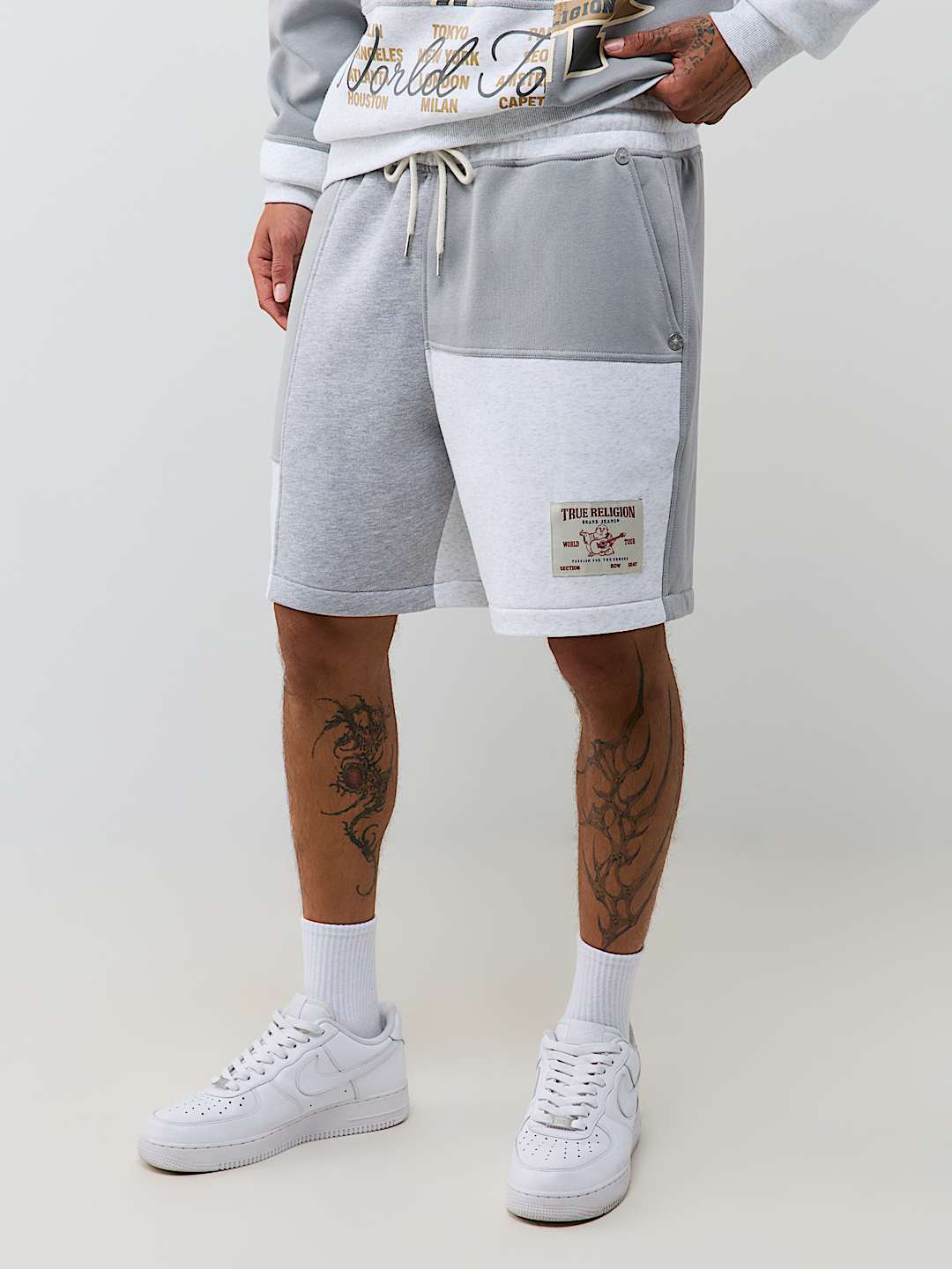 SPLICED FLEECE SHORT
