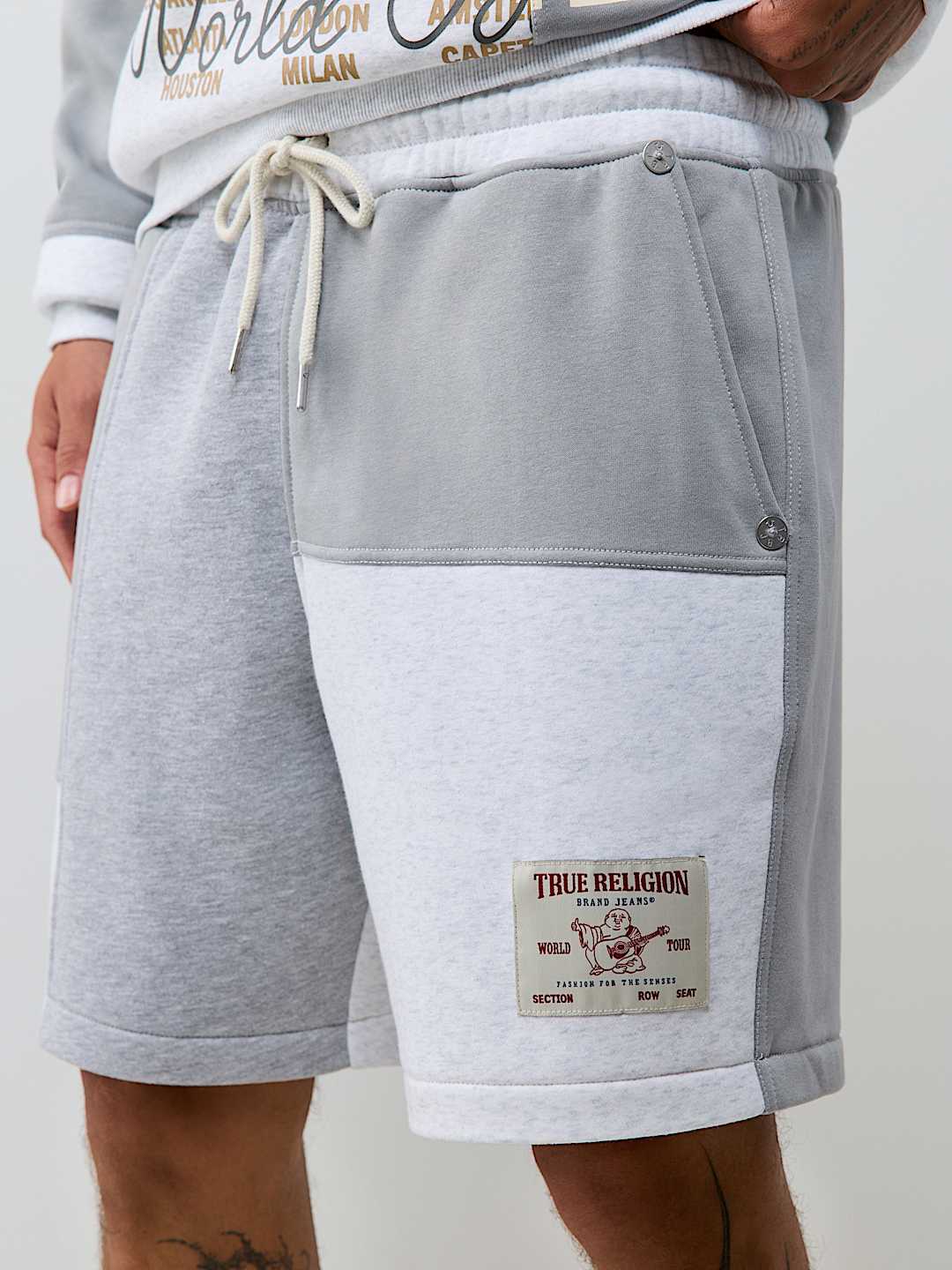 SPLICED FLEECE SHORT