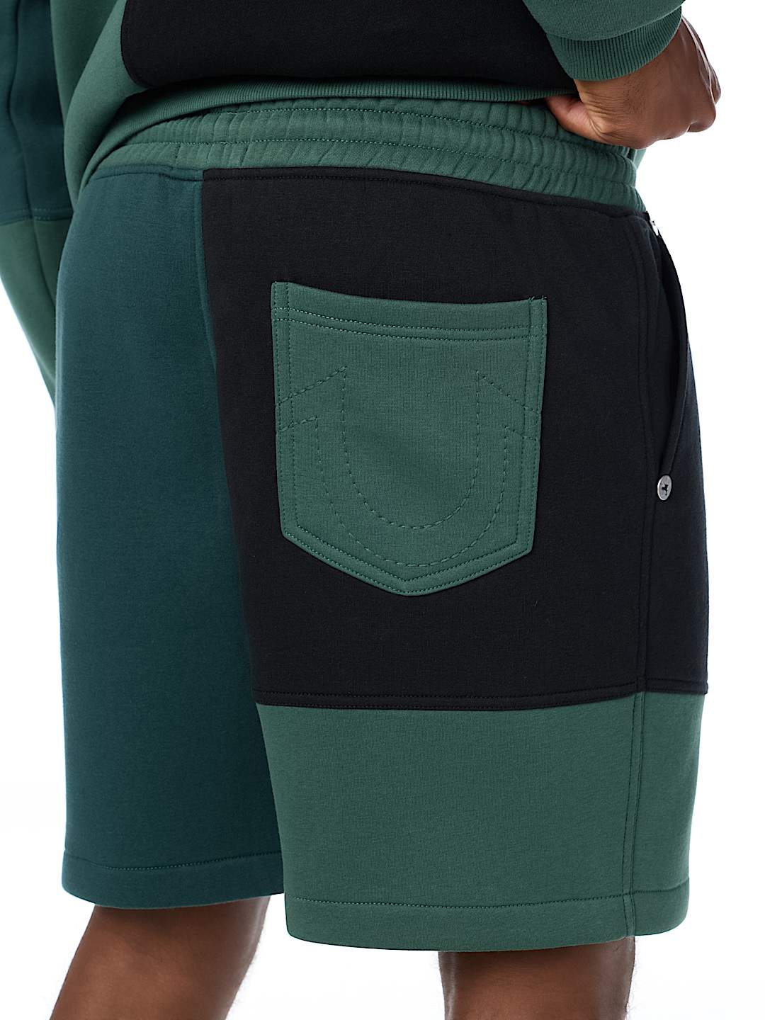 SPLICED FLEECE SHORT