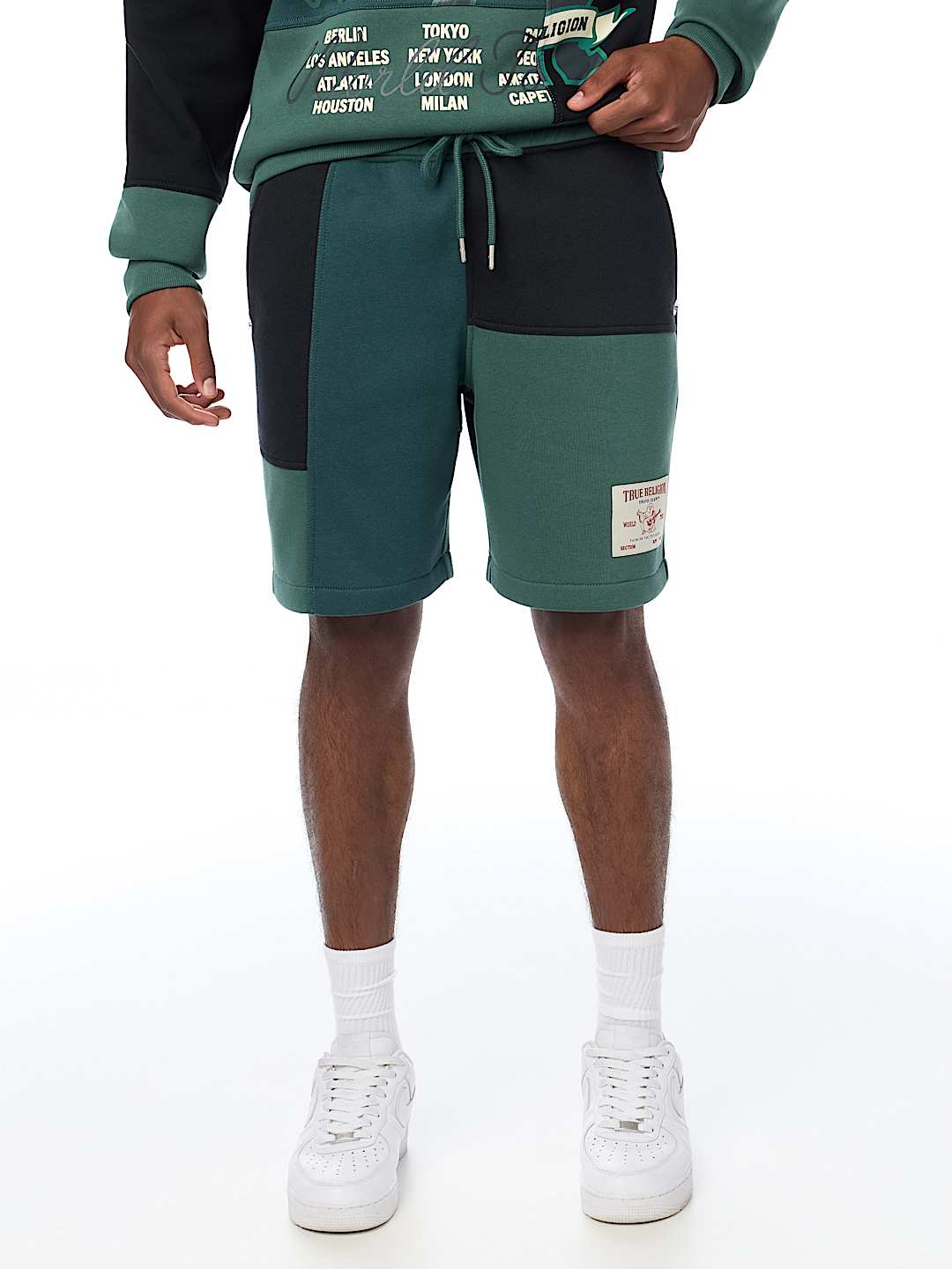 SPLICED FLEECE SHORT