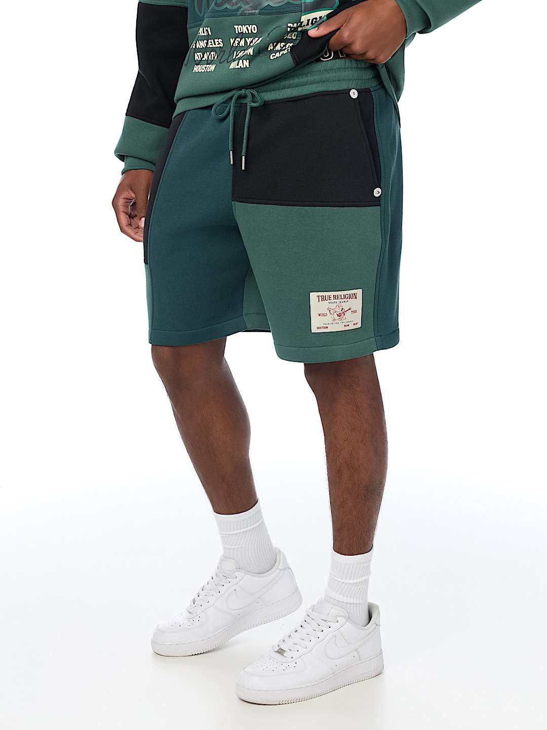 SPLICED FLEECE SHORT