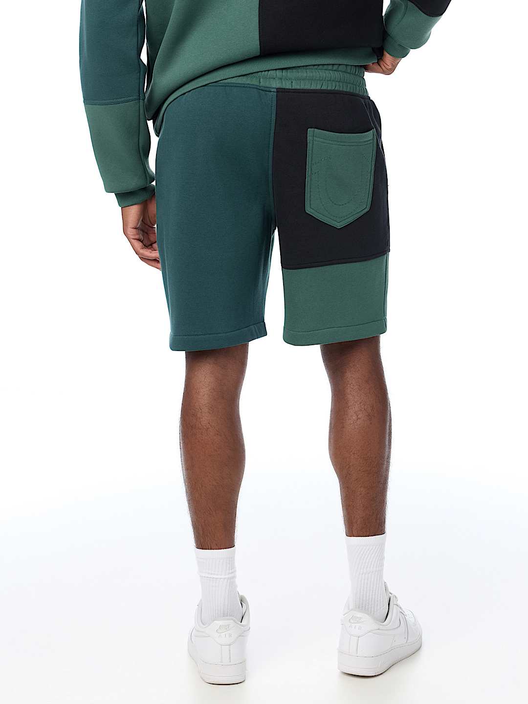 SPLICED FLEECE SHORT