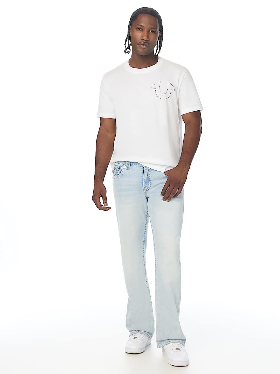 BILLY SUPER T FLAP BOOTCUT JEAN 34"