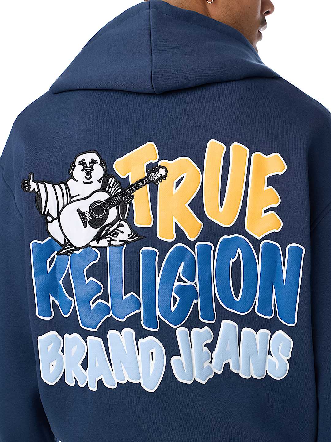 BUDDHA LOGO BOXY ZIP HOODIE