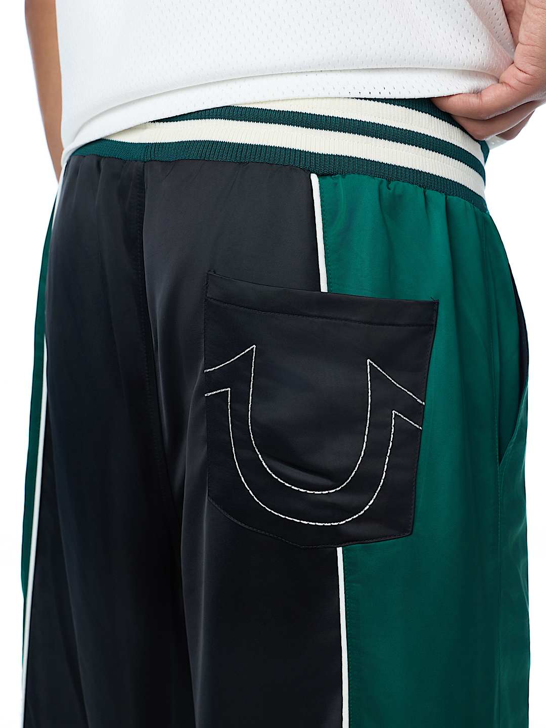 SATIN WARM-UP PANT
