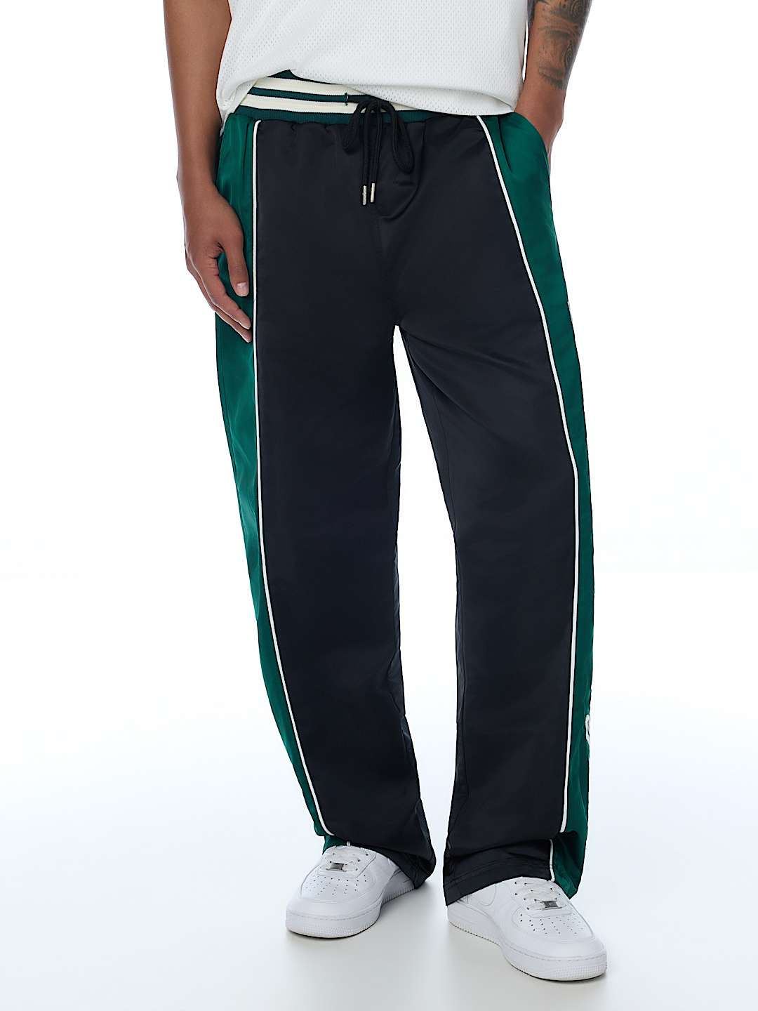 SATIN WARM-UP PANT