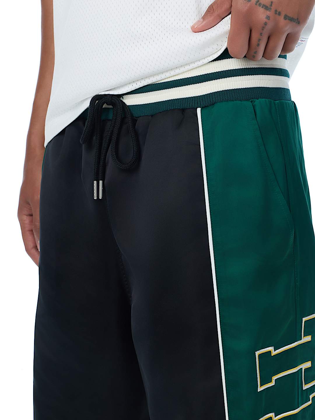 SATIN WARM-UP PANT