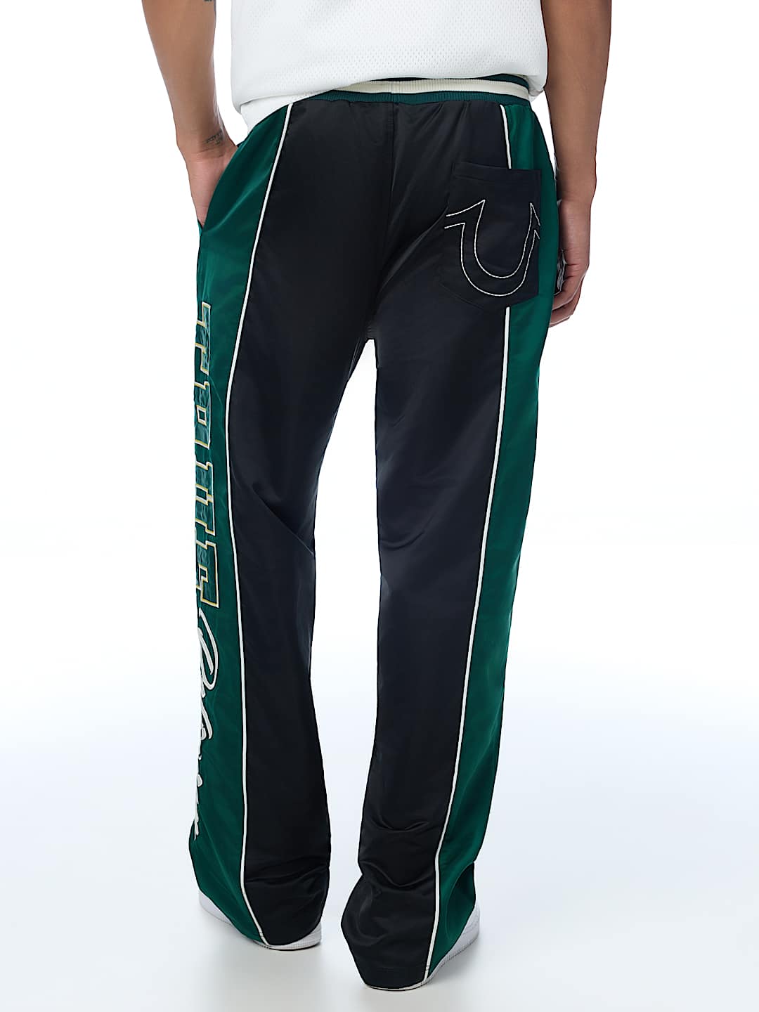 SATIN WARM-UP PANT