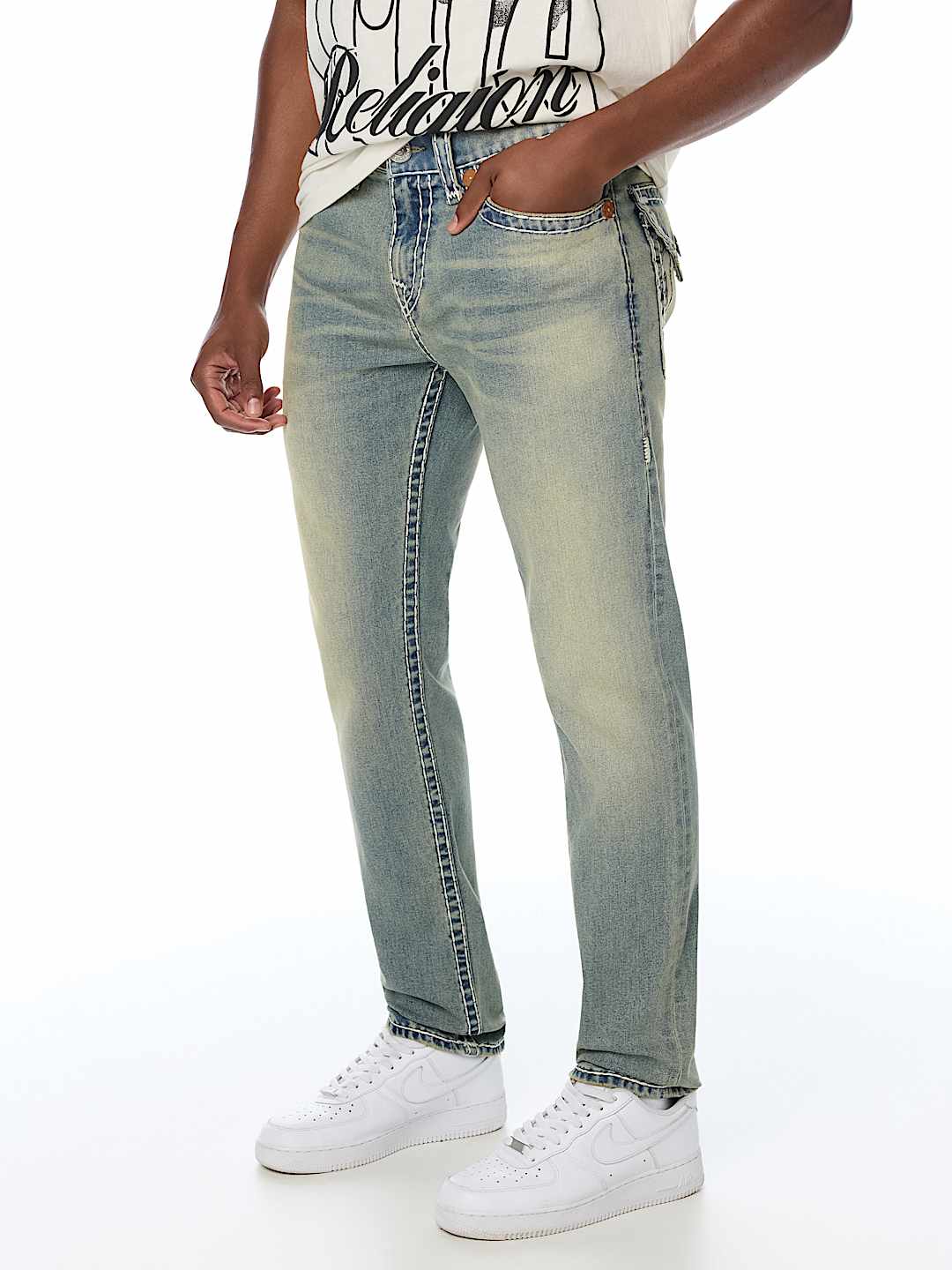 ROCCO SUPER T FLAP SKINNY JEAN 32"