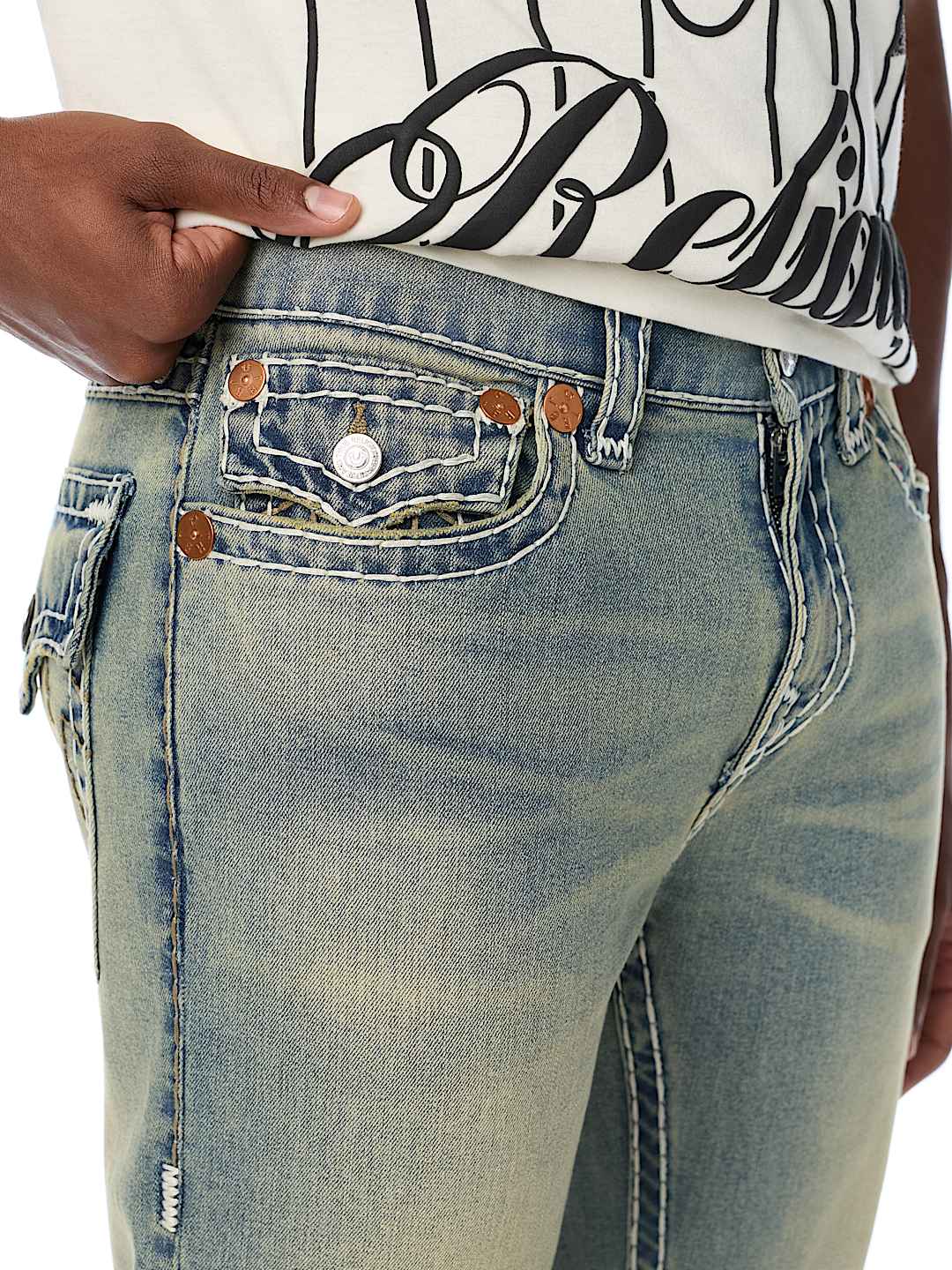 ROCCO SUPER T FLAP SKINNY JEAN 32"