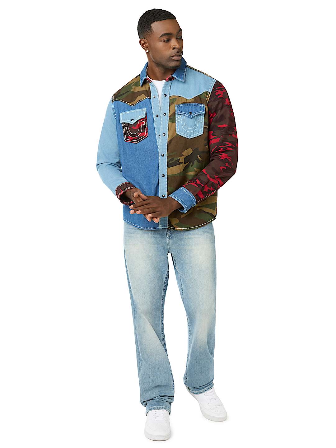 PLAID BIG T WESTERN SHIRT