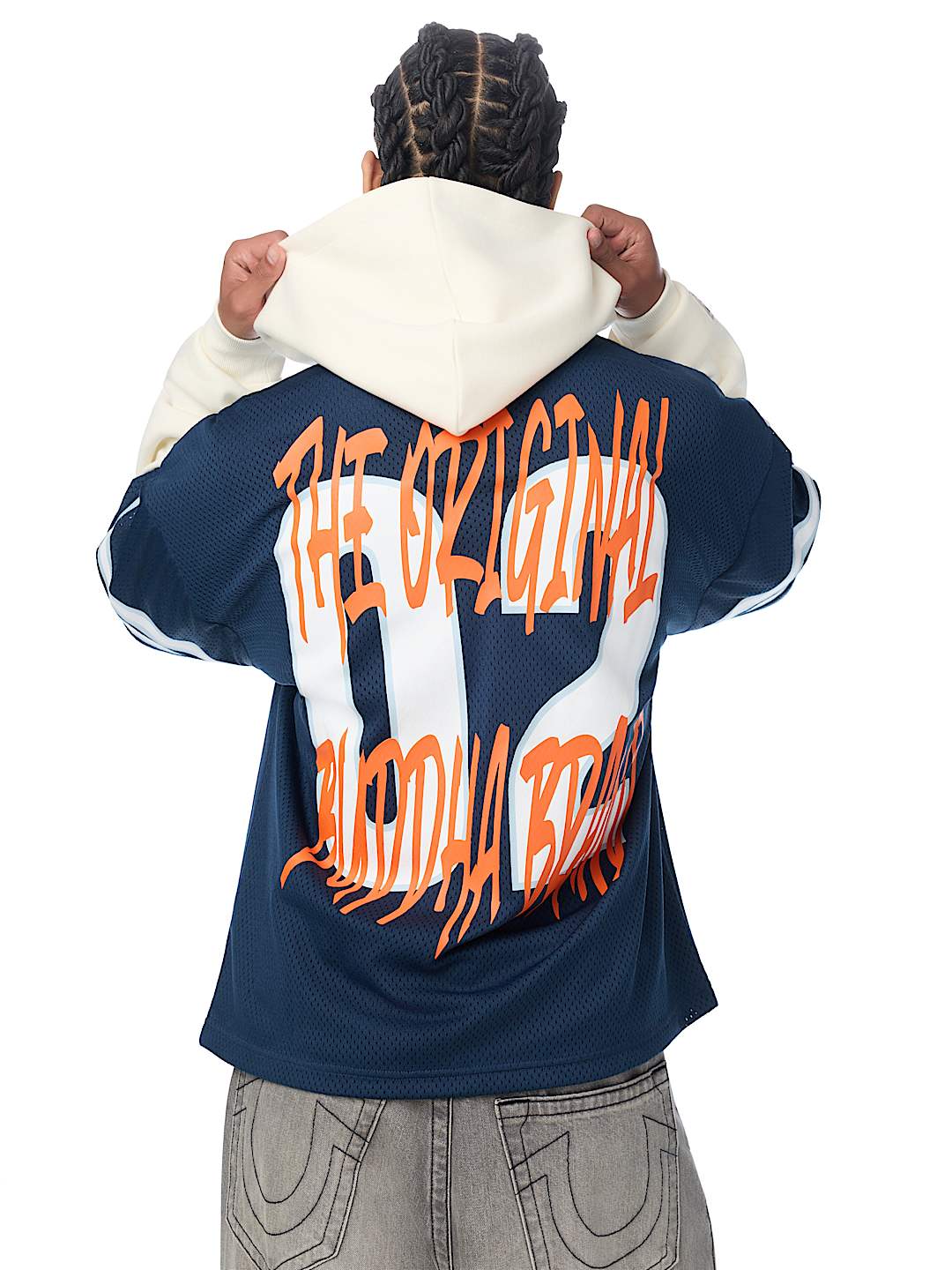 FOOTBALL JERSEY ZIP HOODIE