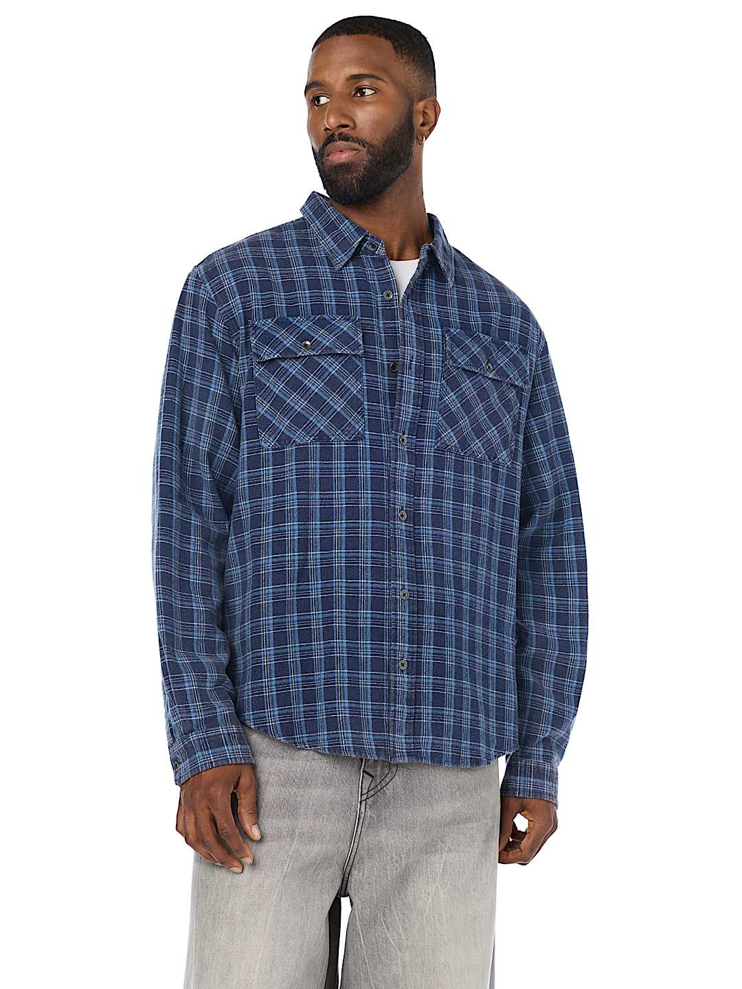 WASHED PLAID WORKWEAR SHIRT