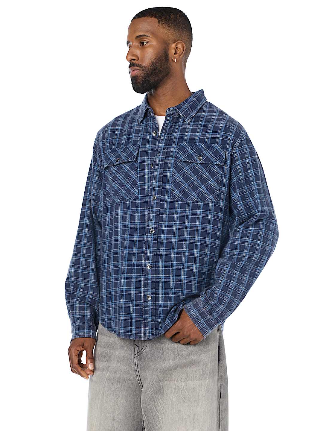 WASHED PLAID WORKWEAR SHIRT