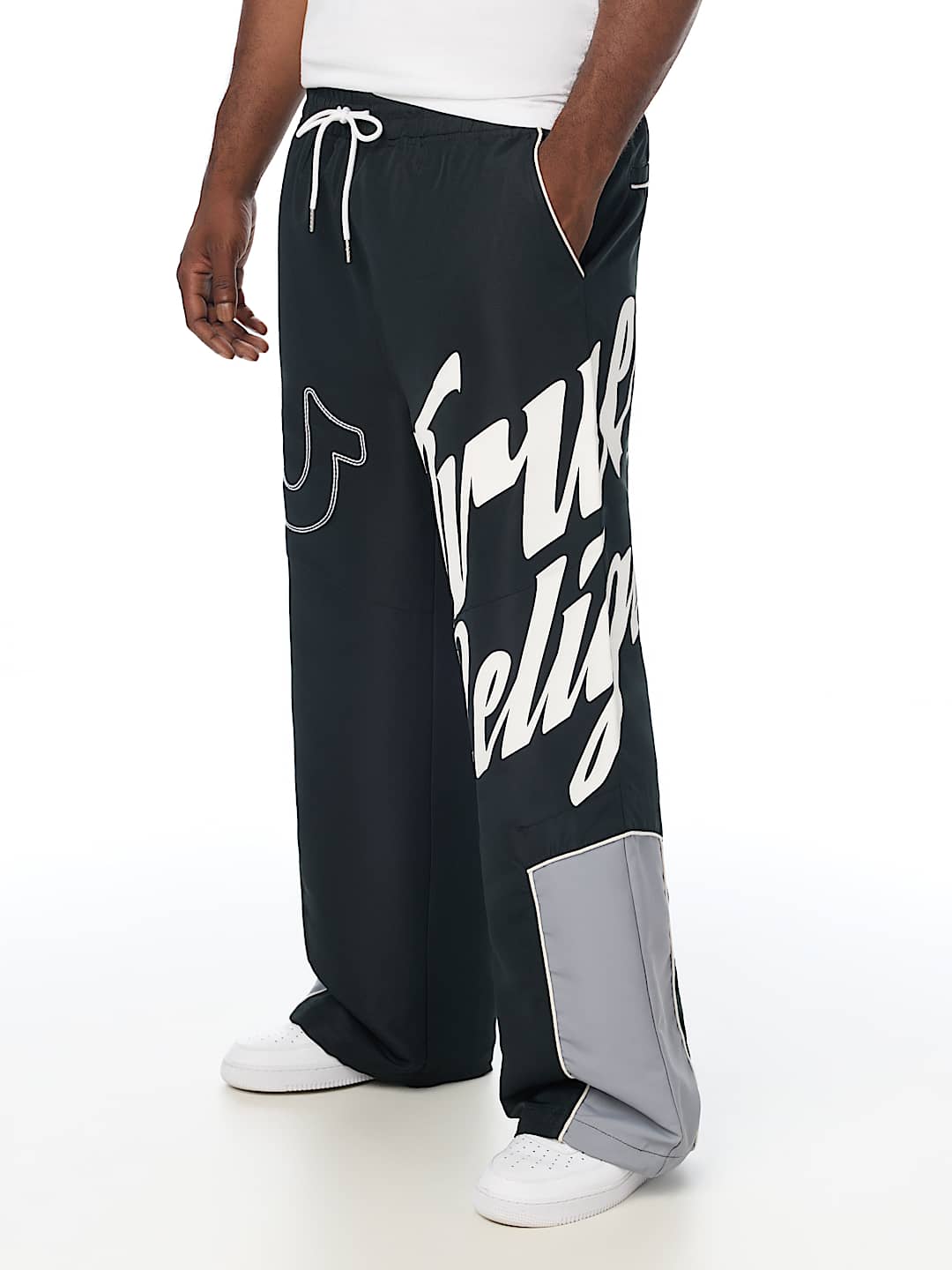 HORSESHOE LOGO BAGGY NYLON PANT