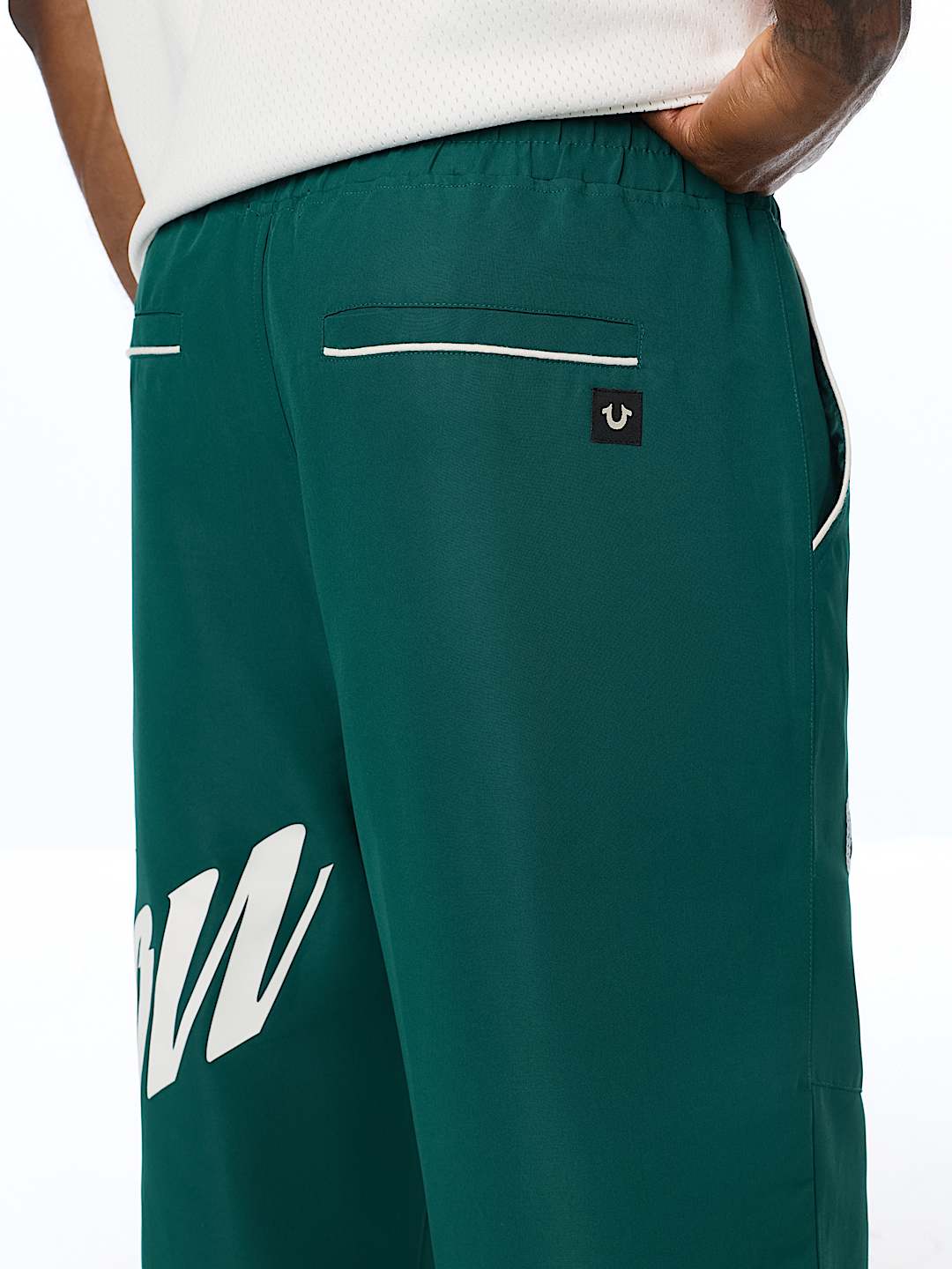 HORSESHOE LOGO BAGGY NYLON PANT