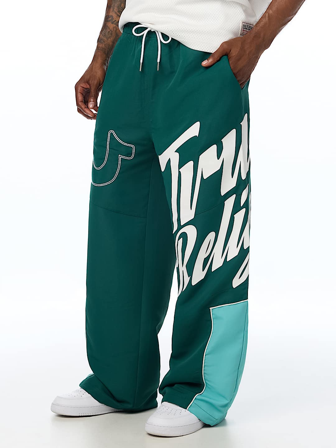 HORSESHOE LOGO BAGGY NYLON PANT