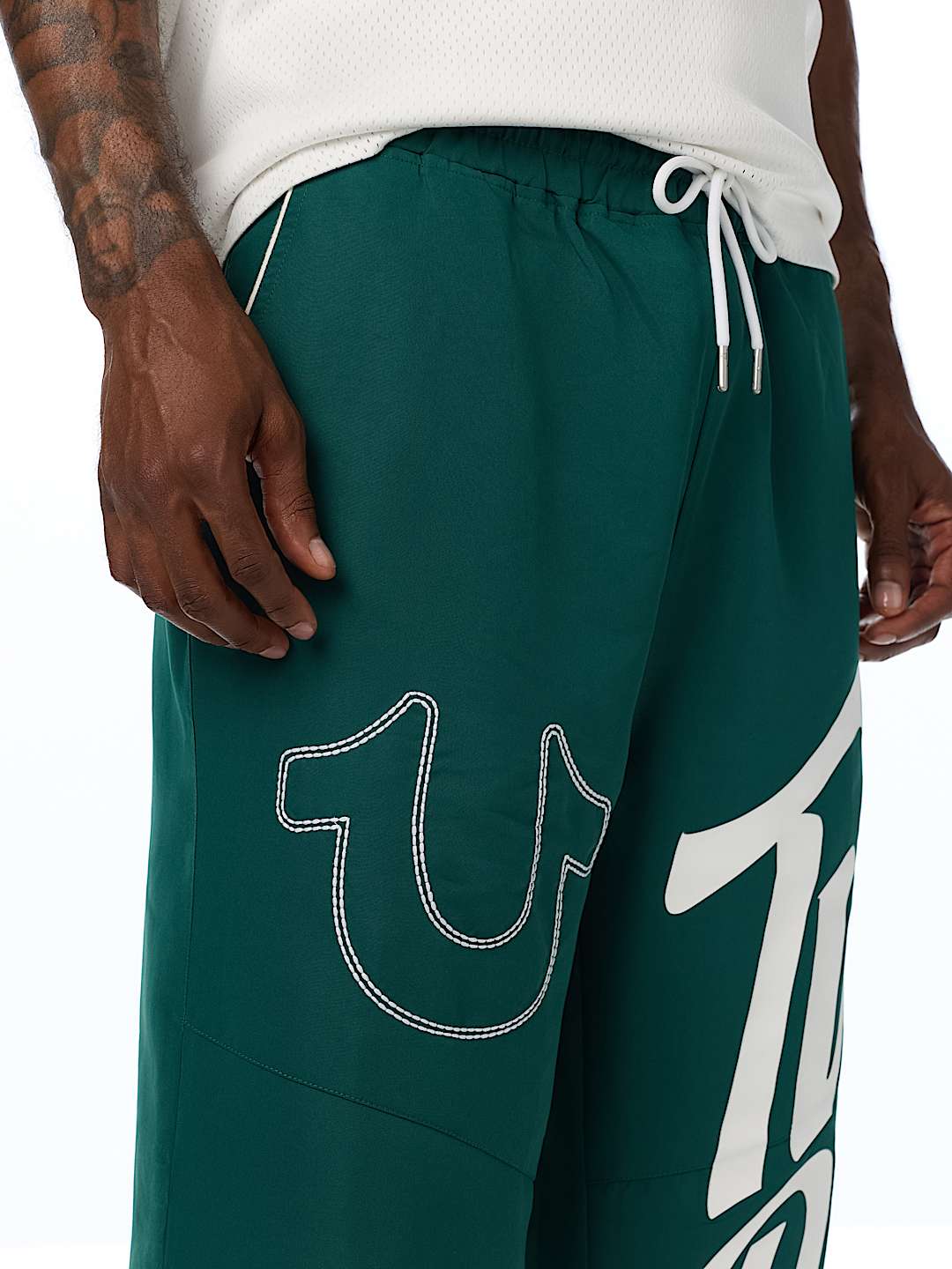 HORSESHOE LOGO BAGGY NYLON PANT