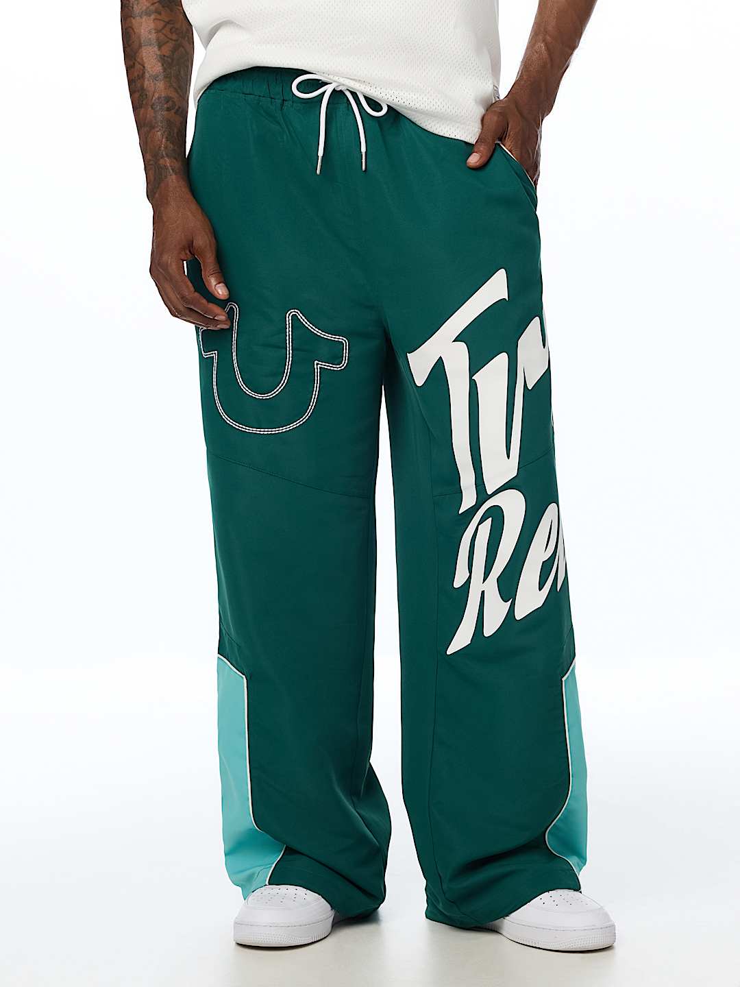 HORSESHOE LOGO BAGGY NYLON PANT