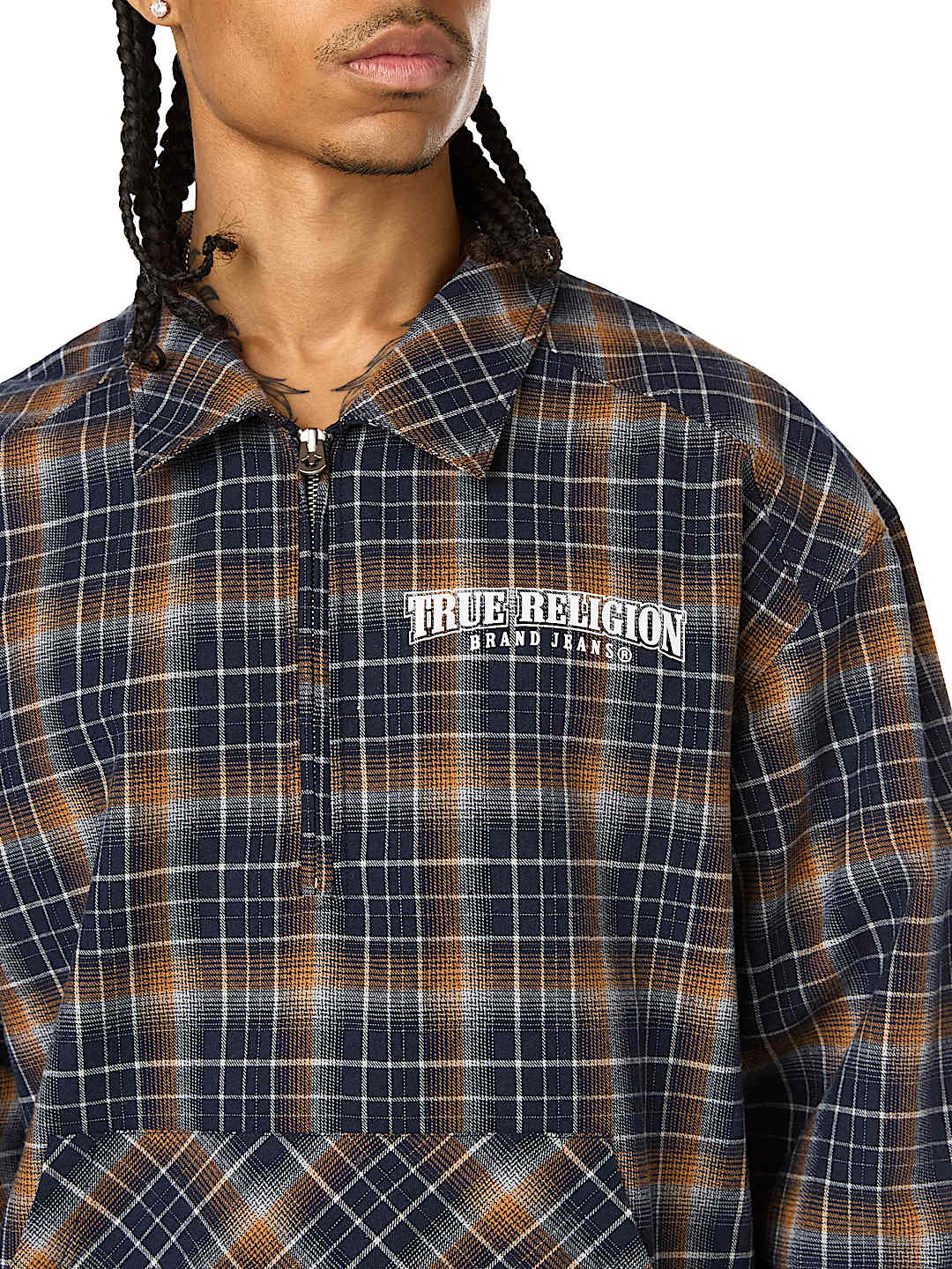 FLANNEL POPOVER LONG SLEEVE SHIRT