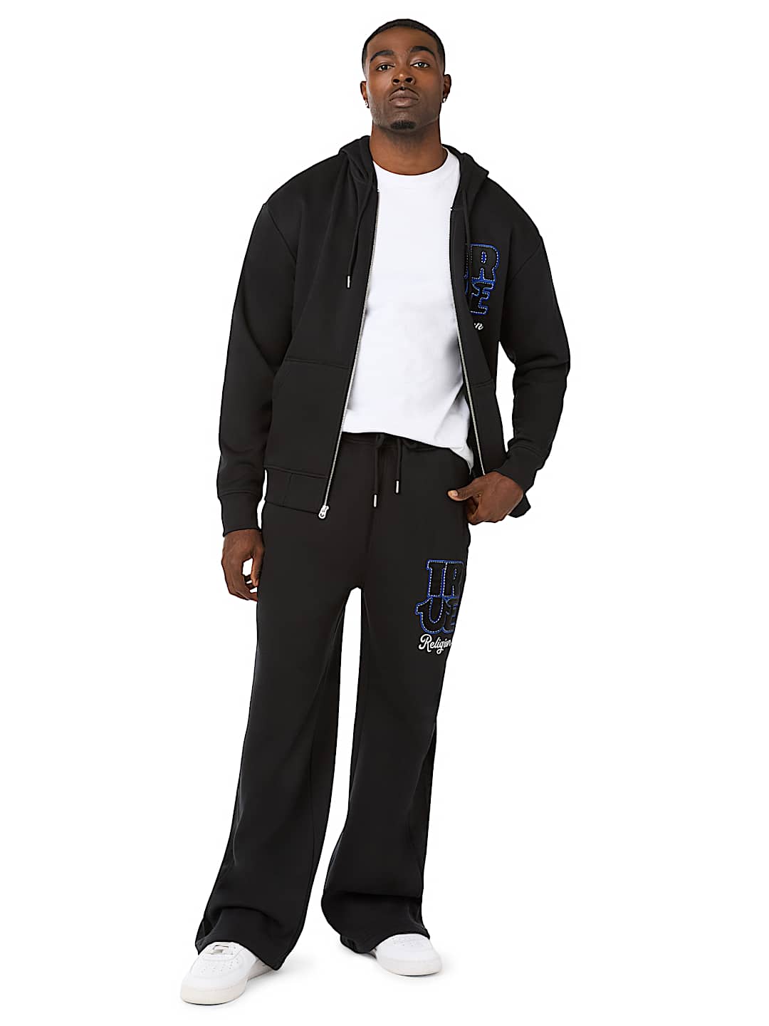 VELOUR LOGO BAGGY SWEATPANT