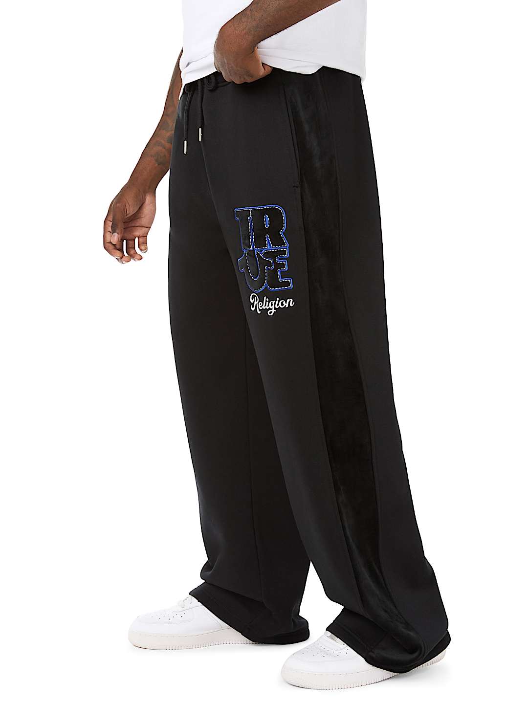 VELOUR LOGO BAGGY SWEATPANT