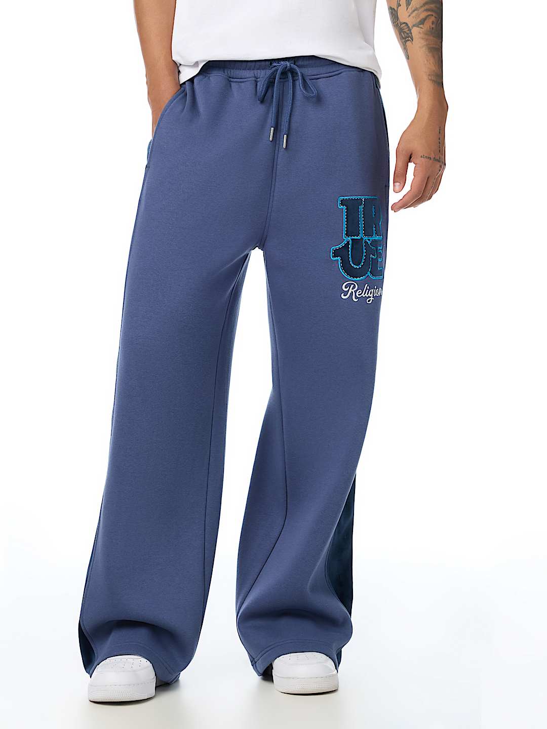 VELOUR LOGO BAGGY SWEATPANT