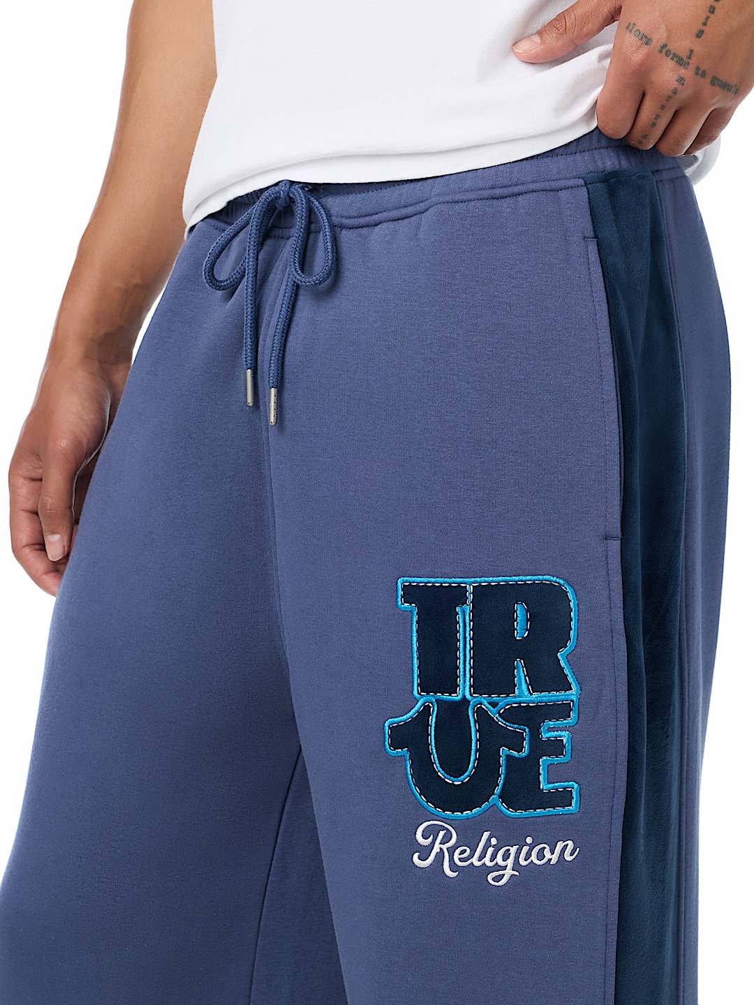 VELOUR LOGO BAGGY SWEATPANT