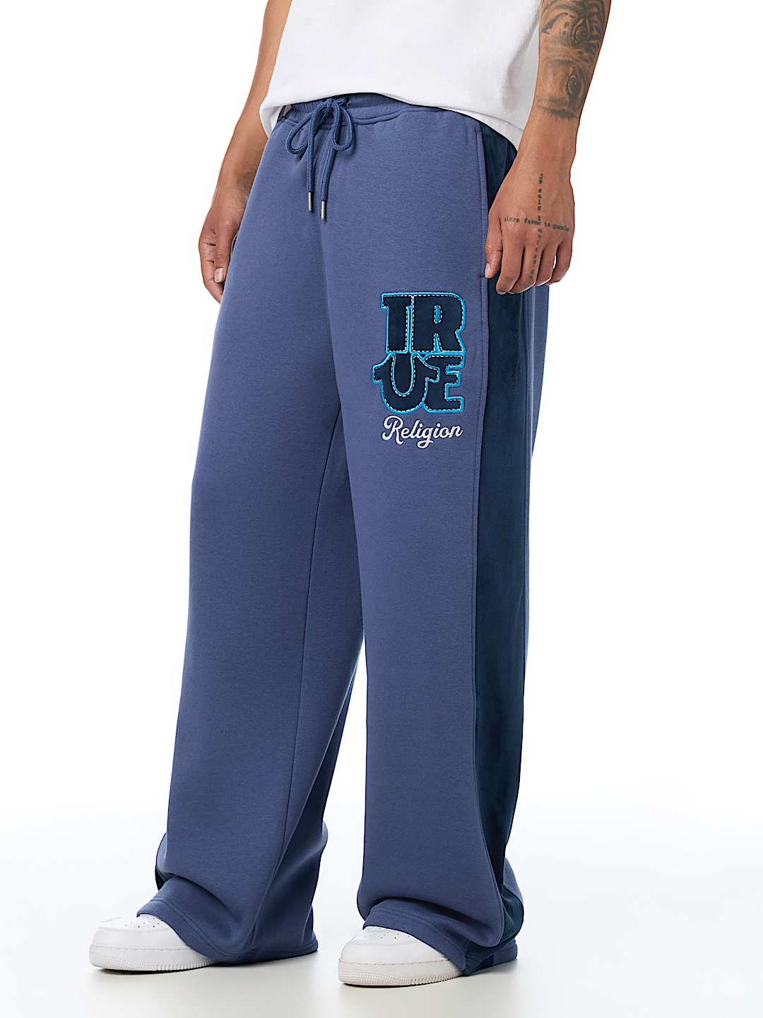 VELOUR LOGO BAGGY SWEATPANT